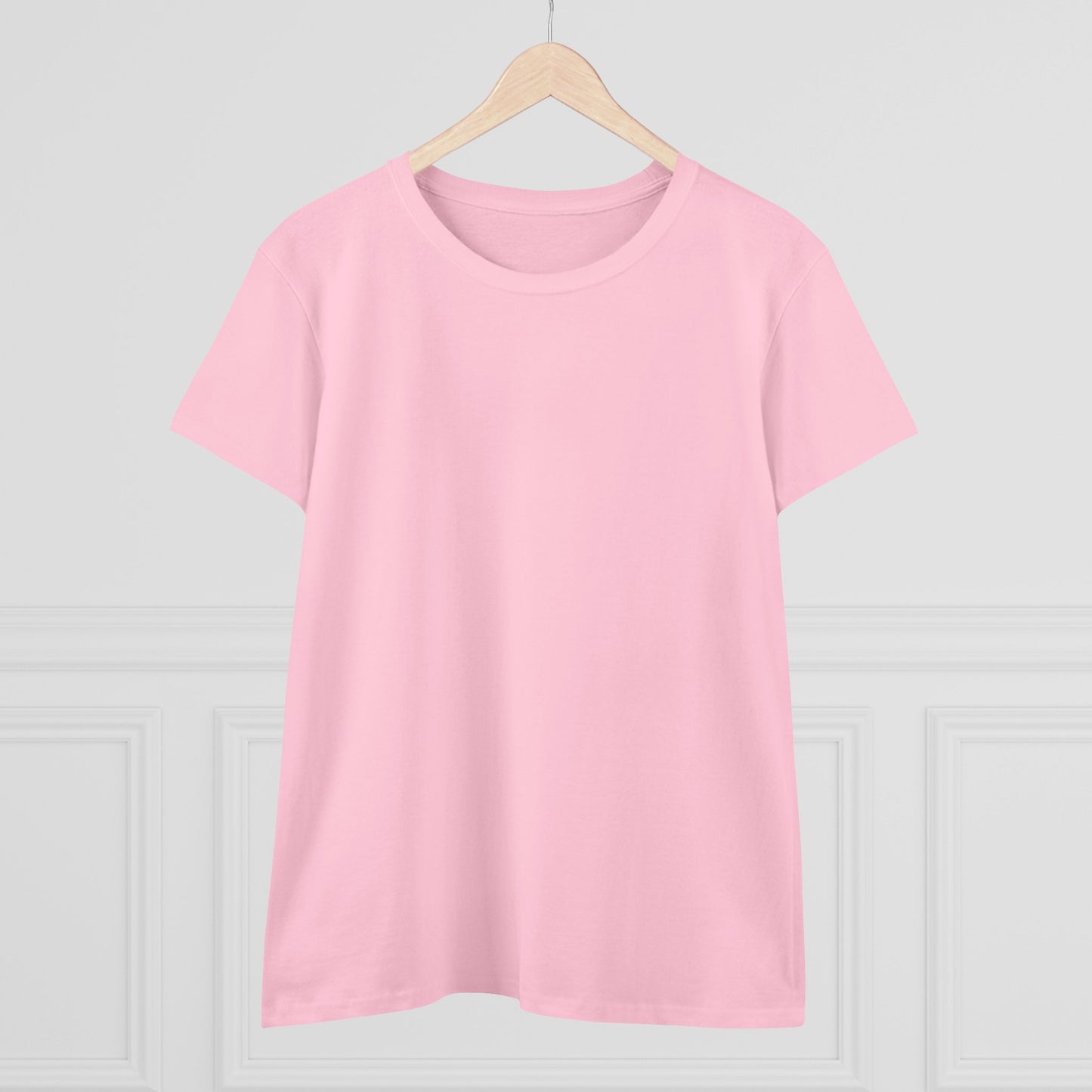 Artistic Goldfish Graphic Women's Midweight Cotton Tee koi On back of tee