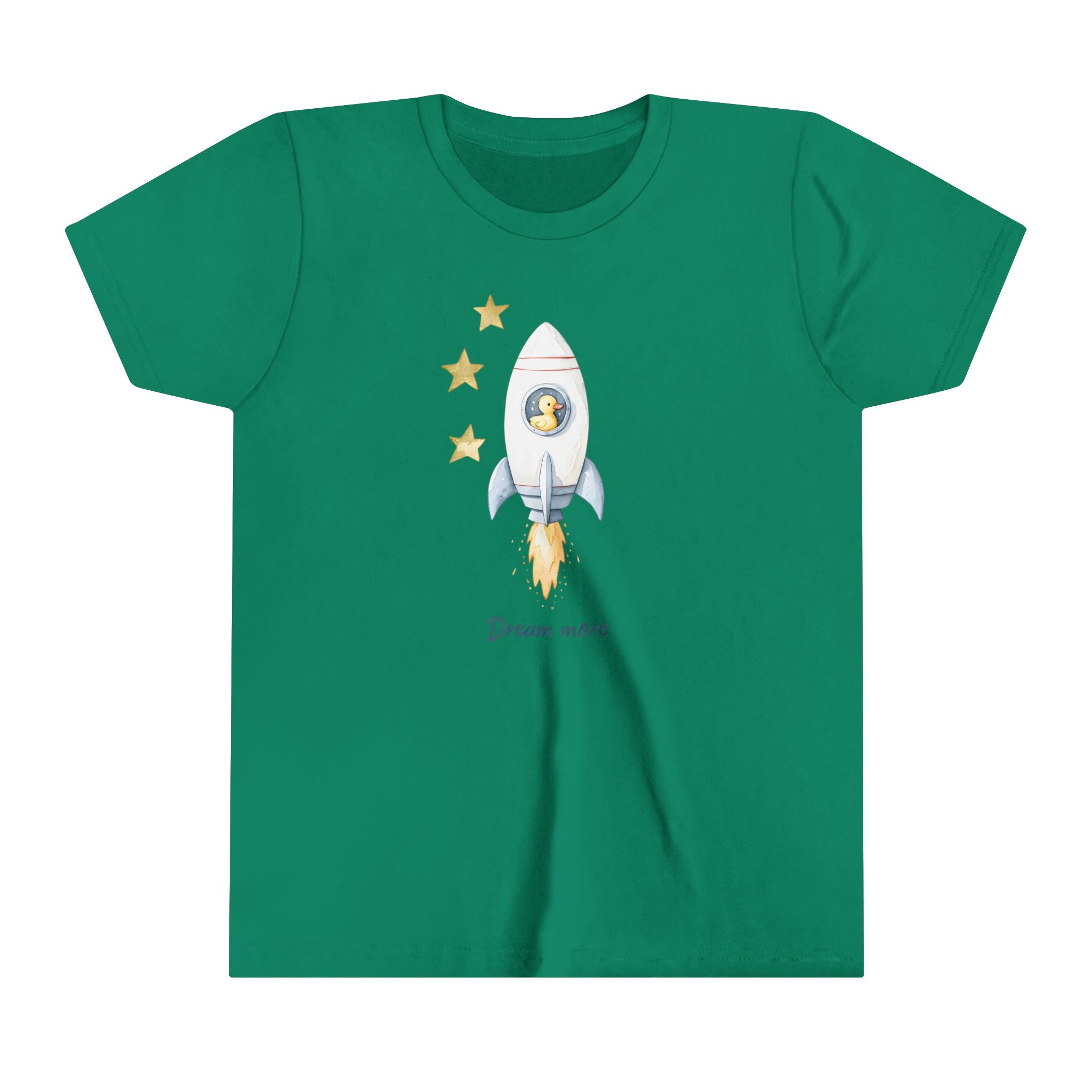 Dream More Youth Short Sleeve Tee, Inspirational Quote Shirt for Kids, Motivational Graphic Tshirt, Positive Vibes Child Top, Dreamer Gift