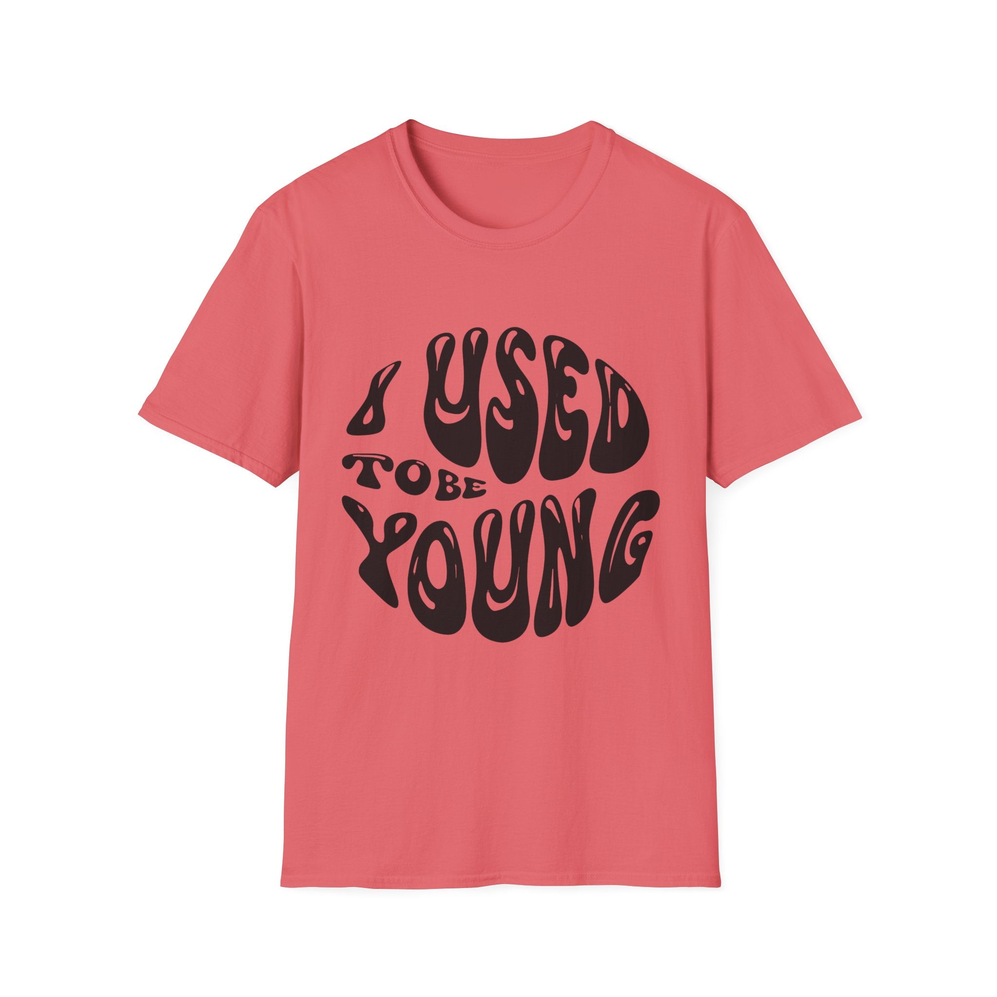 I used to be young Vintage Vibes Unisex Softstyle T-Shirt, Nostalgic Shirt, Retro Tee, Classic Graphic Tee, Throwback T-Shirt