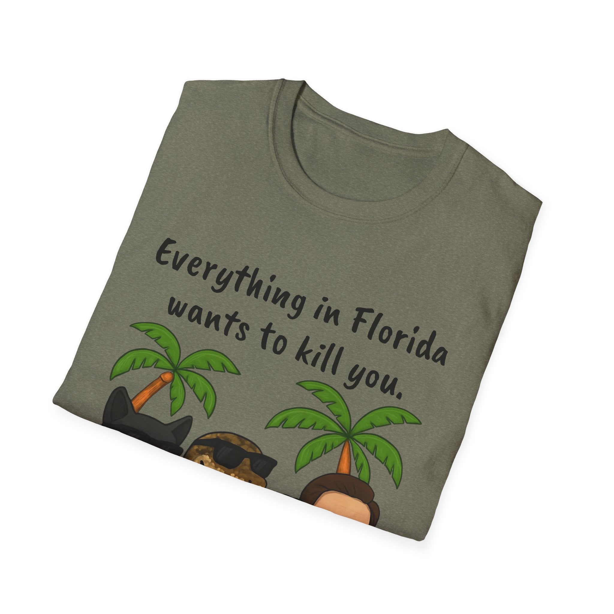 Florida wants to kill you T-Shirt, Funny Graphic Tee, Sarcastic Unisex Top, Lightweight Shirt, Trendy State Tee, Unique Gift for Him/Her