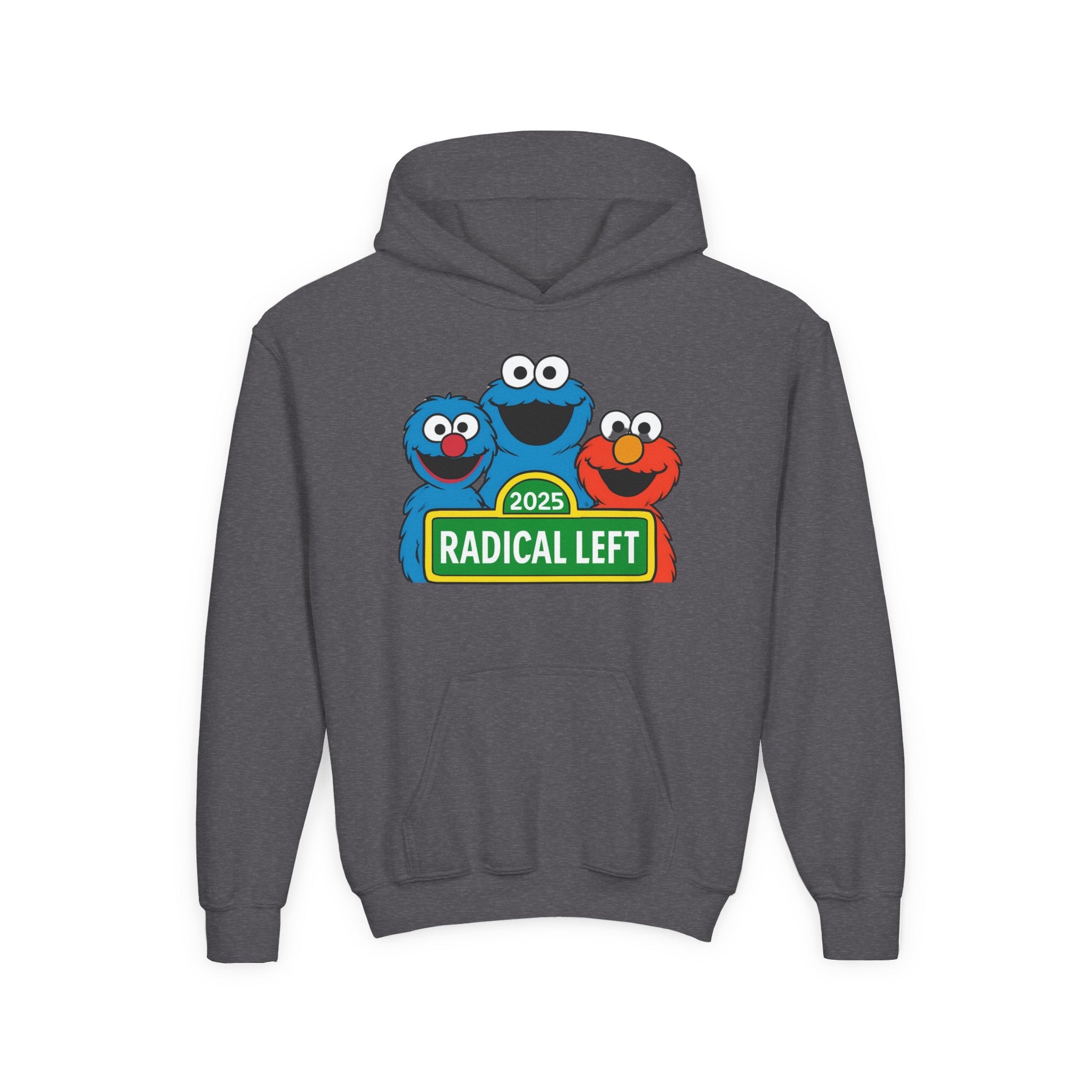Radical Left Anti-Trump Youth Hoodie, Puppet Social Justice Activist Pullover, Protest Gift, Unisex Sweatshirt, Statement Apparel