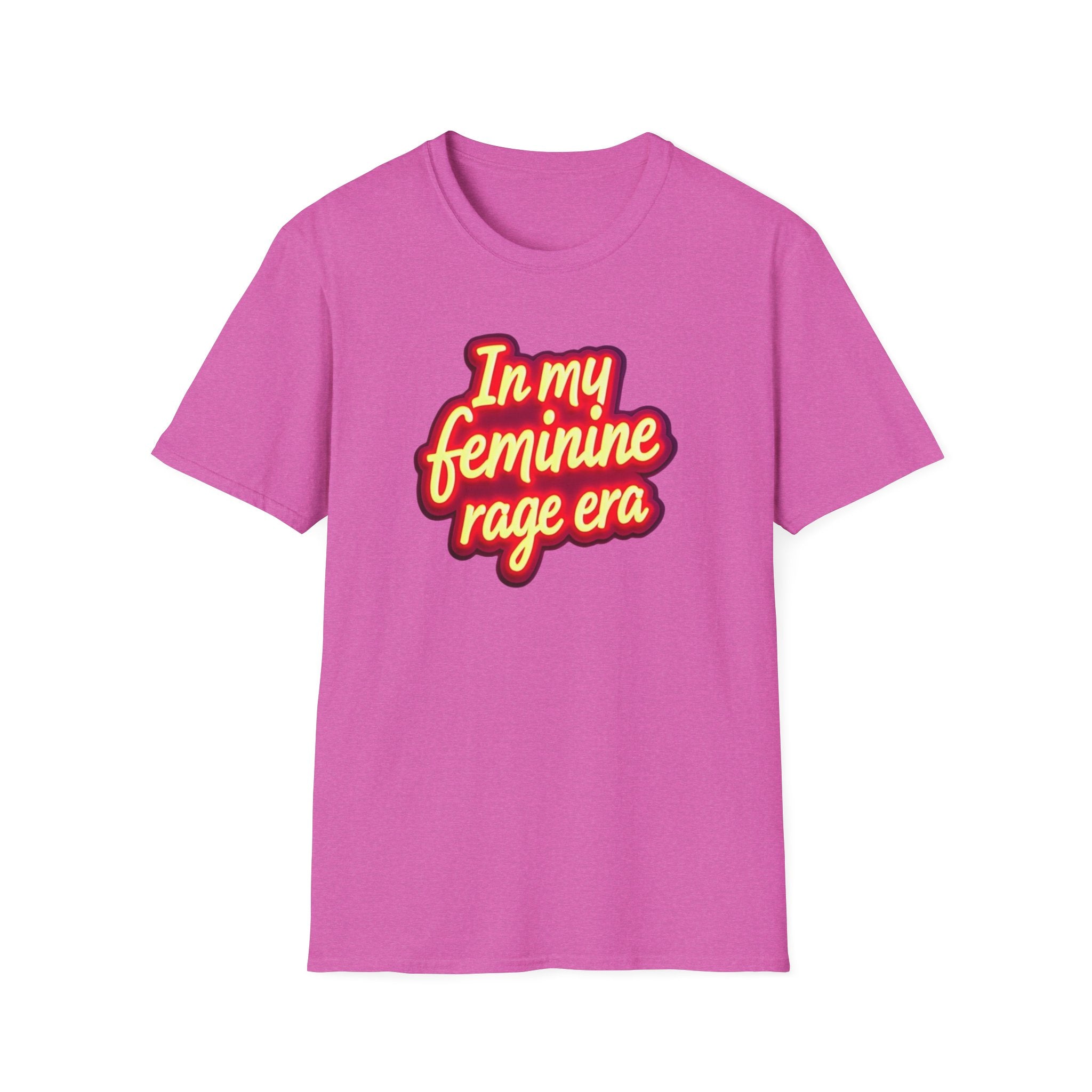 In my Feminine Rage Era Unisex T-Shirt | Softstyle Tee, Empowering Apparel, Womens  Empowerment, Casual Wear, Feminist Gift Anti Trump