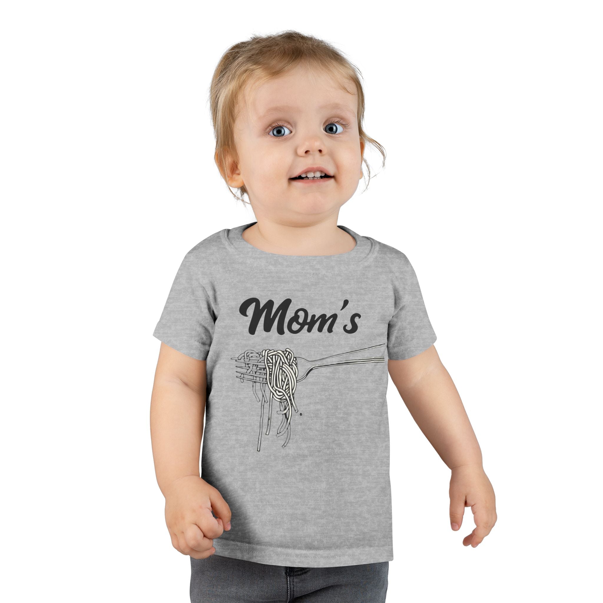 Messy Kid Toddler T-shirt, Mom's Spaghetti Baby Shirt, Fun Kids Clothes, Cute Child Tee, Funny Children's Apparel