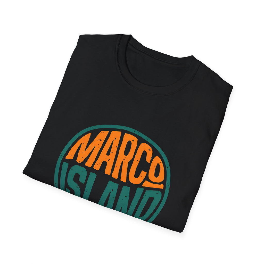 Marco Island Florida Unisex Softstyle T-Shirt - Beach Vacation Tee, Travel Souvenir Top, Coastal Graphic Shirt, Summer Holiday Apparel,