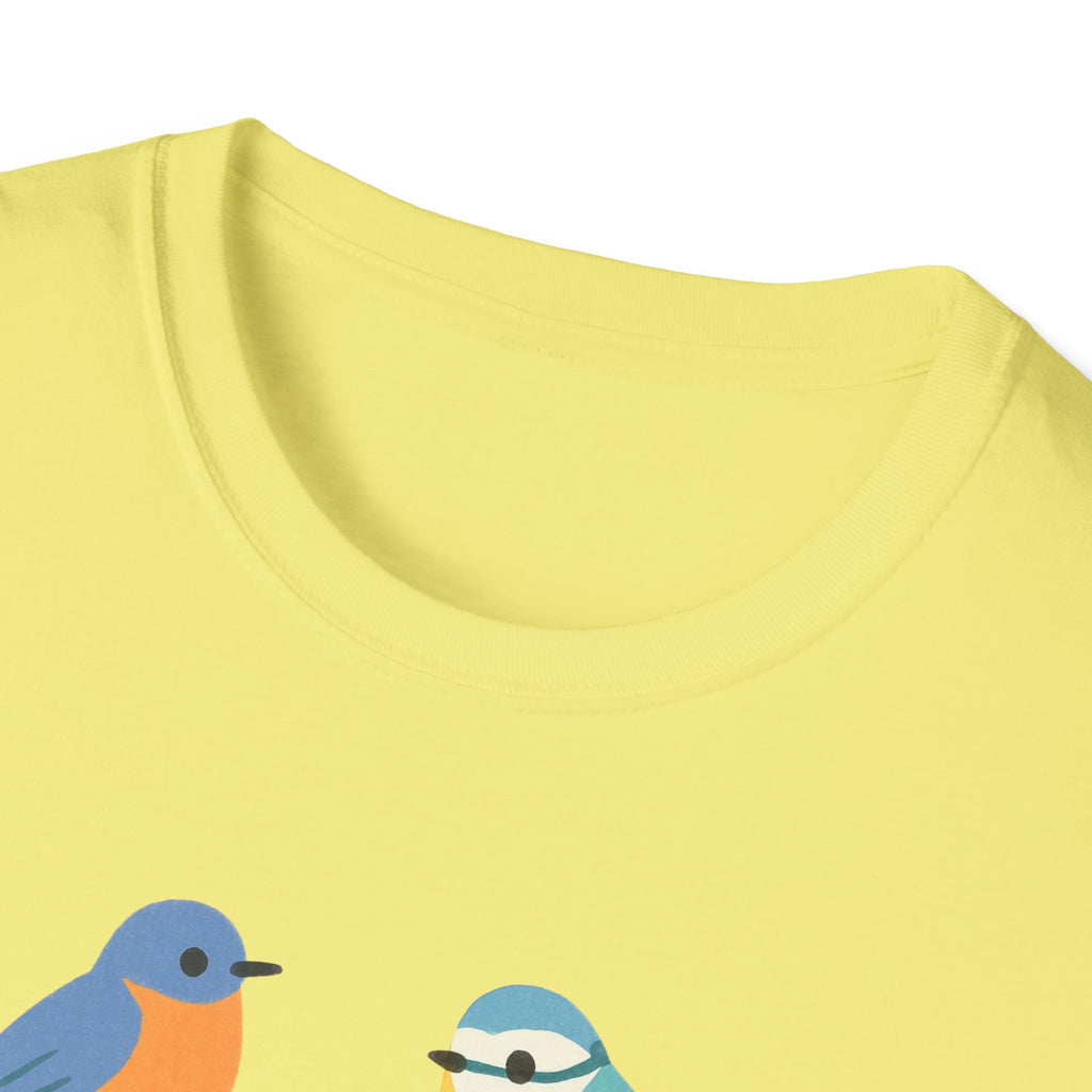 Bird Nerd Unisex Softstyle T-Shirt, Perfect for Bird Lovers, Nature Enthusiasts, Gift for Birdwatchers, Casual Wear,  Apparel bird gift