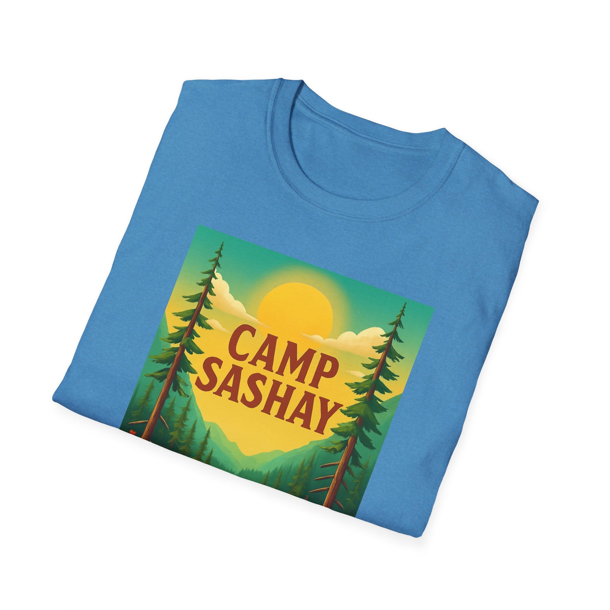 Camp Sashay carnival Unisex Softstyle T-Shirt, Vintage Camping Tee, Outdoor Adventure Shirt, Summer Vibes T-Shirt, Gift for Nature Lovers