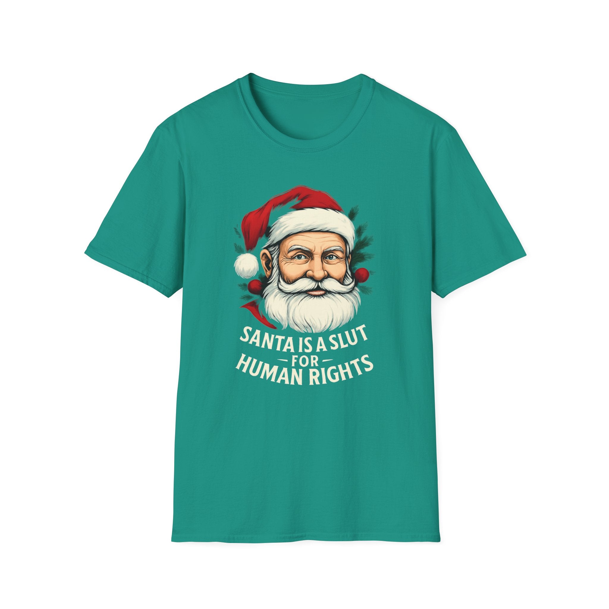 Political Santa loves Human Rights Unisex T-Shirt Christmas gift