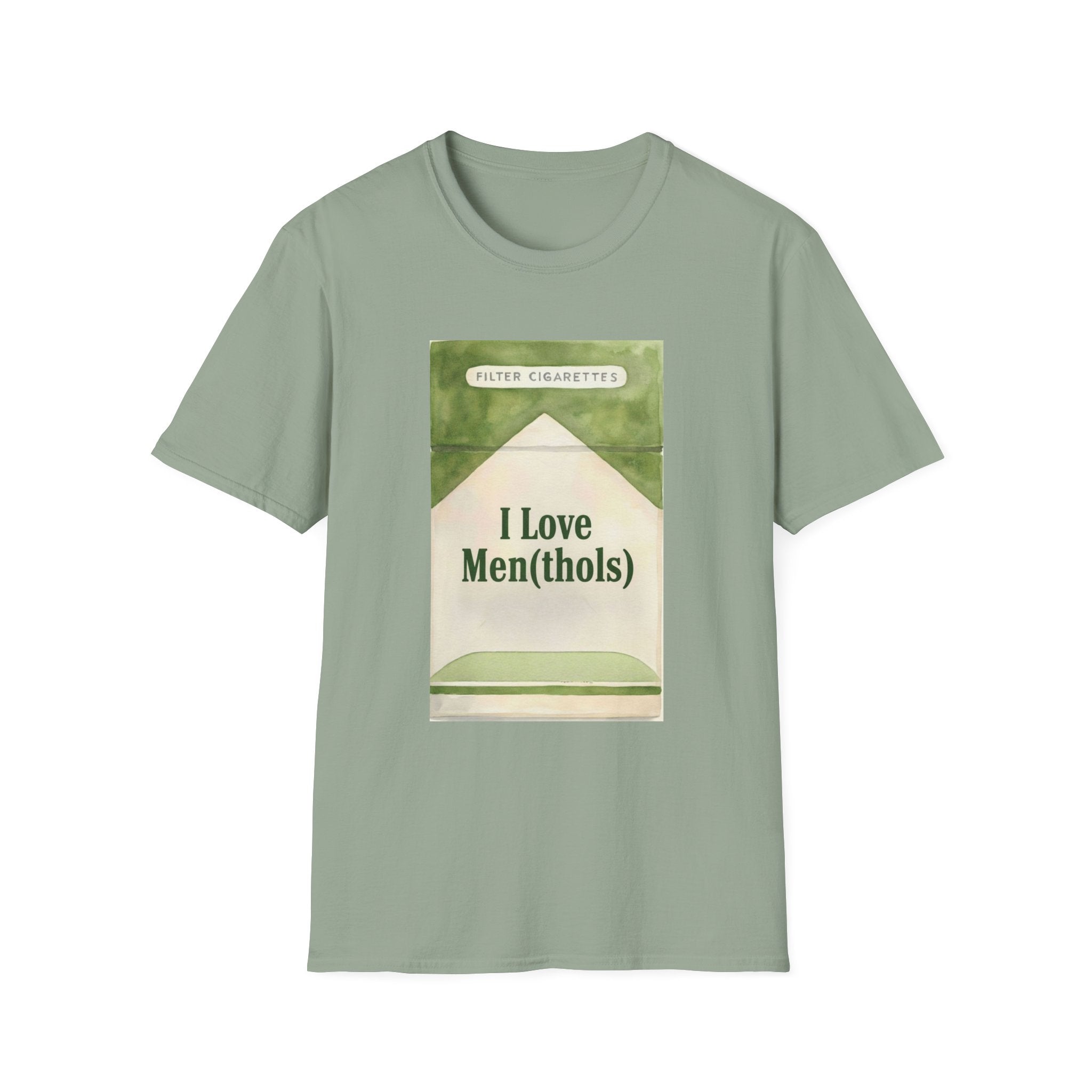 I Love Men(thols) Retro Cigarette Pack Graphic T-Shirt