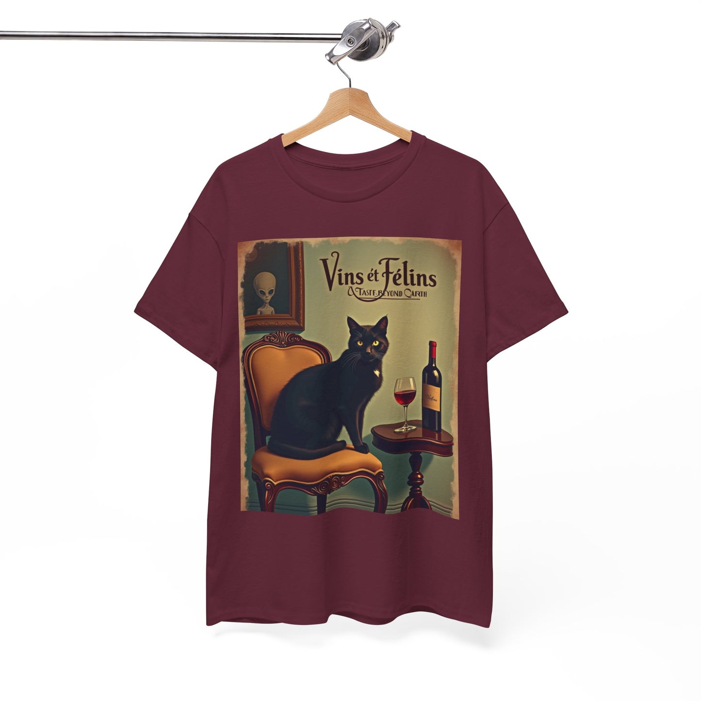 French Wine Kitty Tee