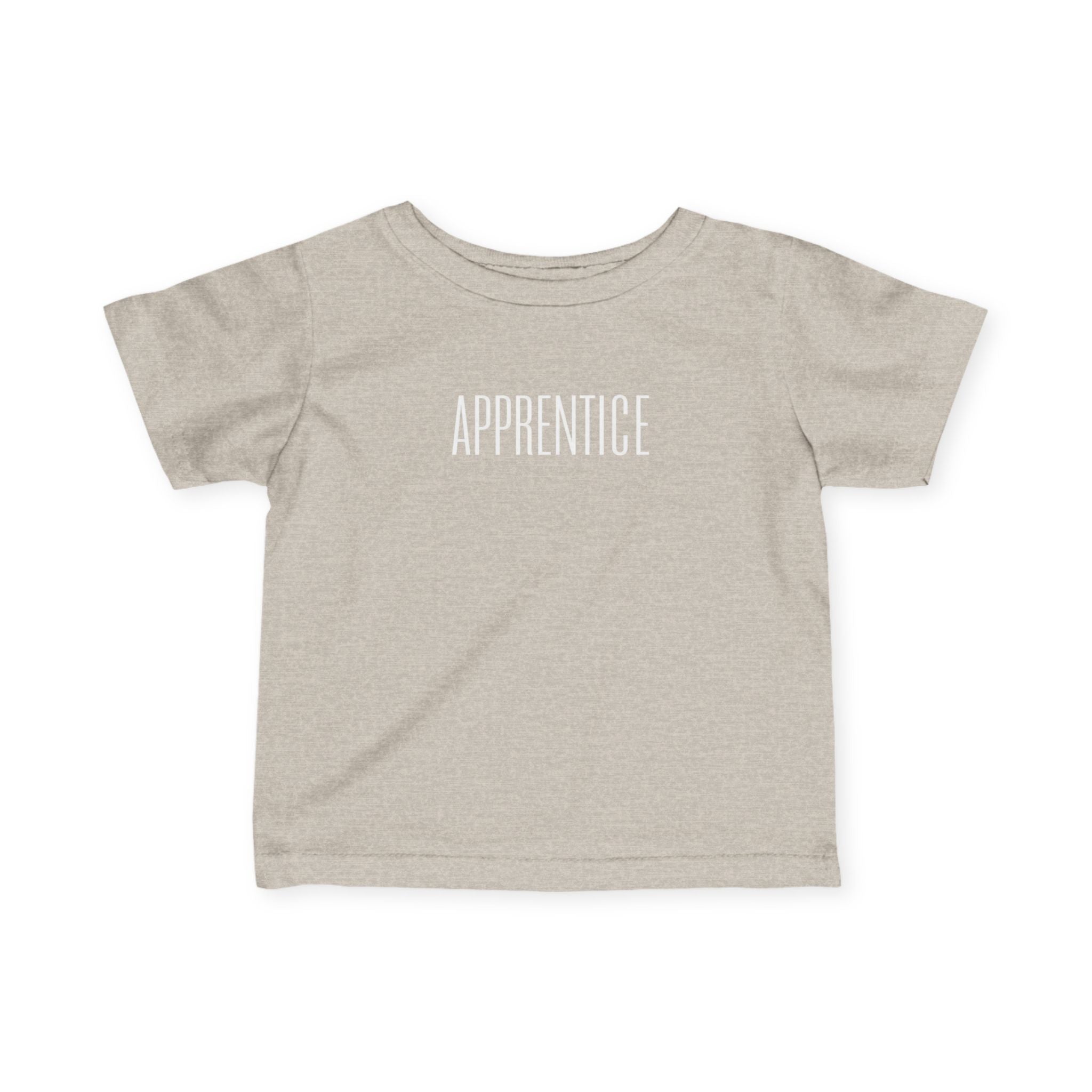 Infant Tee — 'Apprentice' Minimalist Baby Shirt (Neutral)