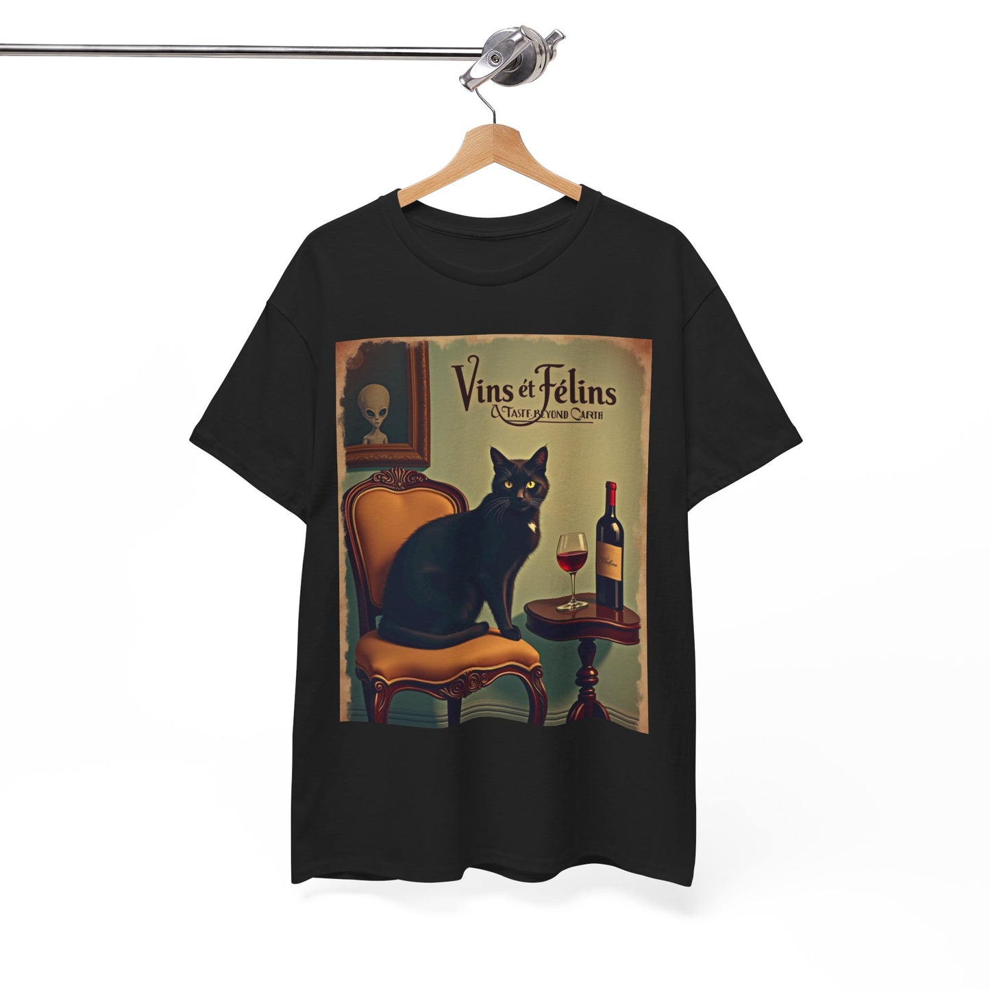 French Wine Kitty Tee