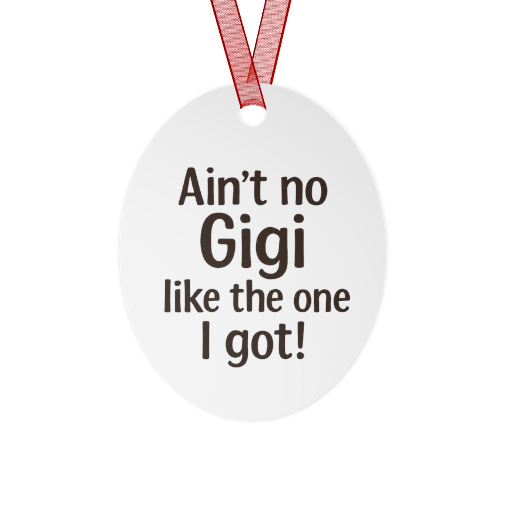 Festive personalized gift.  Metal Ornaments add a name! Nana, Mimi you decide.