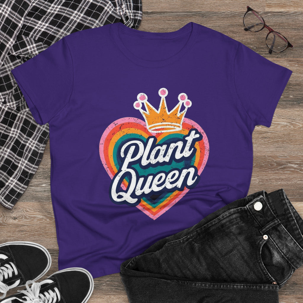 BoHo Plant Queen Women vintage Tee, Gardening Flowers Shirt, Plant Lover Gift, Botanical Graphic Top, Earthy Vibes T-Shirt