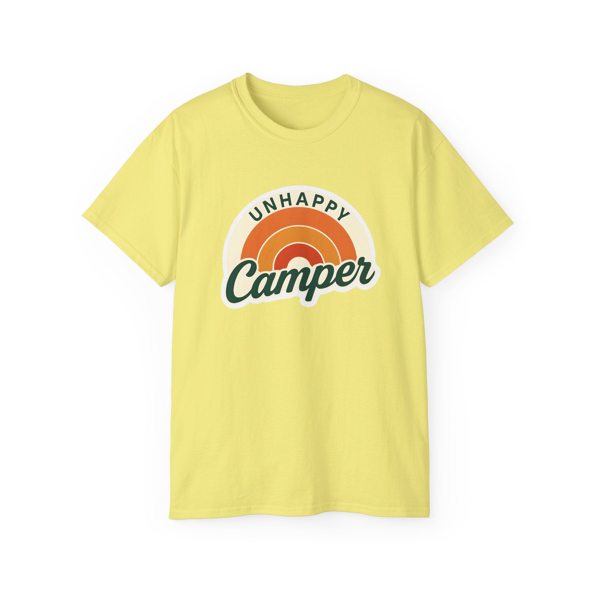 Unisex Tee for Campers: Unhappy Wanderer Adventure Gift Shirt, Hiking Outdoor Camping Apparel, Outdoorsy Nature Lover Top, Wanderlust Tee,