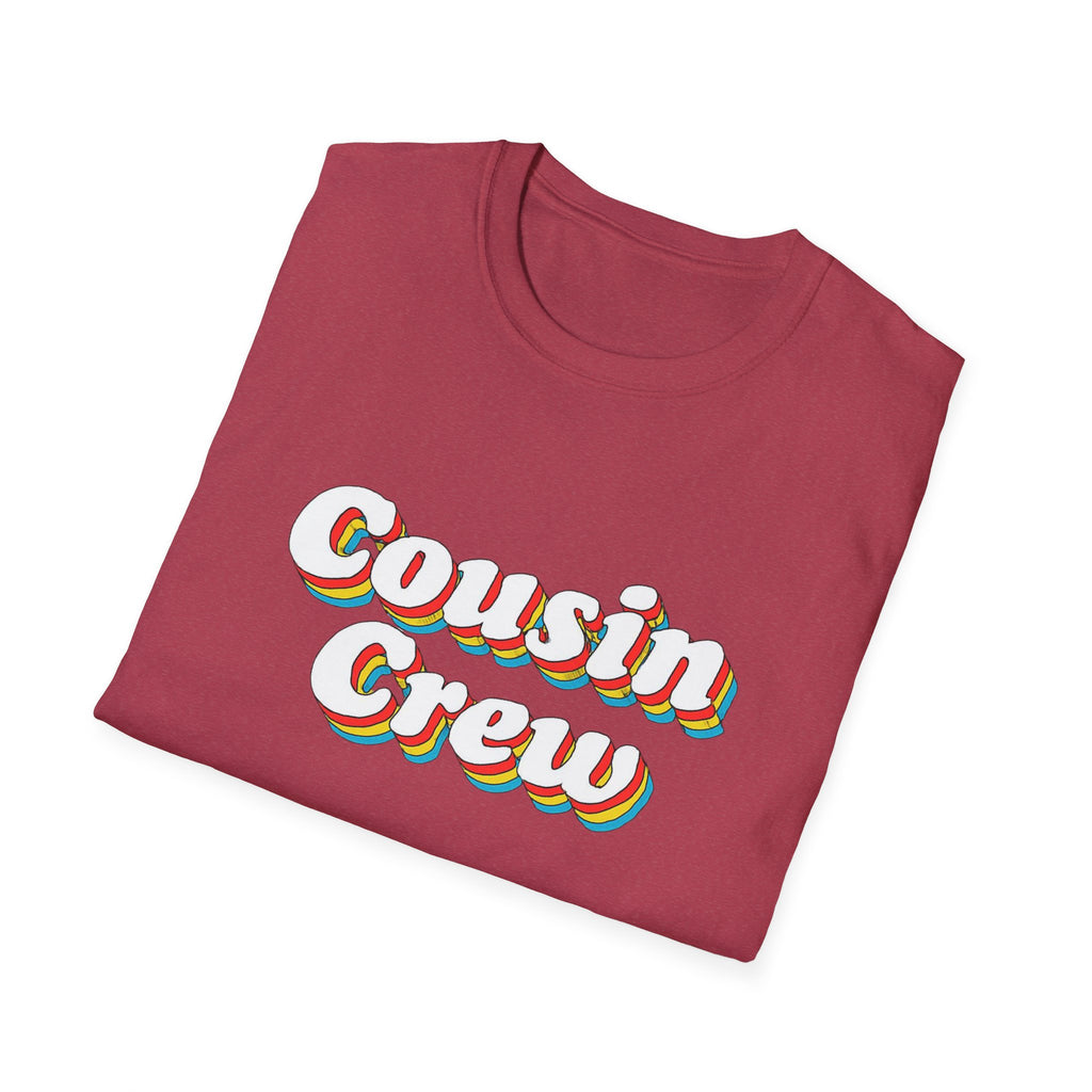 Cousin Crew Unisex T-Shirt - Family Reunion Shirt, Christmas photo gift shirt retro vibe
