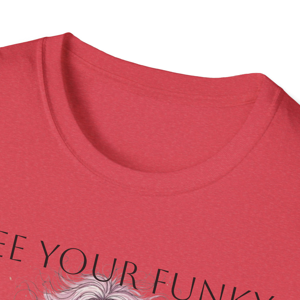 T-Shirt — “Free Your Funky” Peace-Sign Boho Woman Graphic Tee