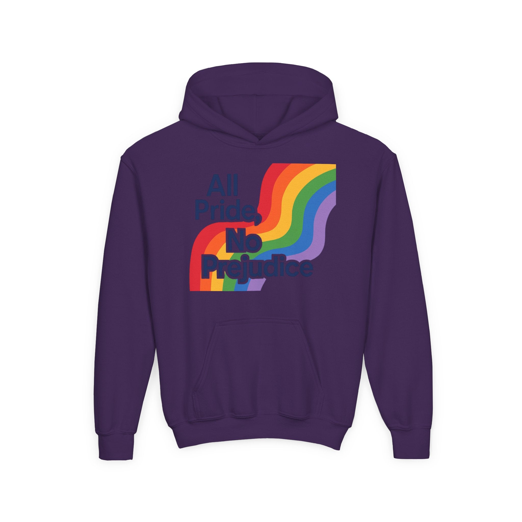Pride-Themed Youth Hoodie - All Pride, No Prejudice, LGBTQIA+ Apparel, Comfortable Sweatshirt, Gift for Pride Day, Inclusive Fashion, [...]