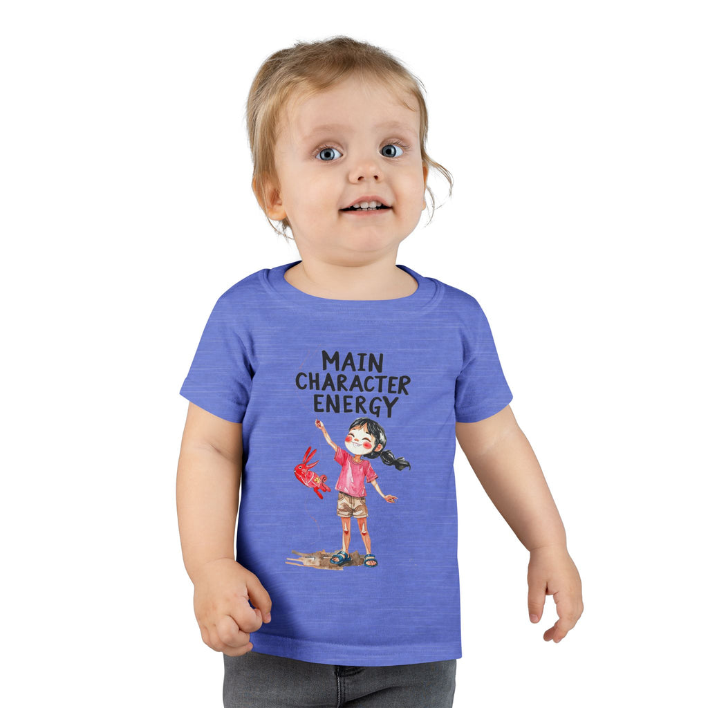 Main Character Energy Toddler T-Shirt, Playful Kids Tee, Birthday Gift, Children's Apparel, Cute Graphic Shirt