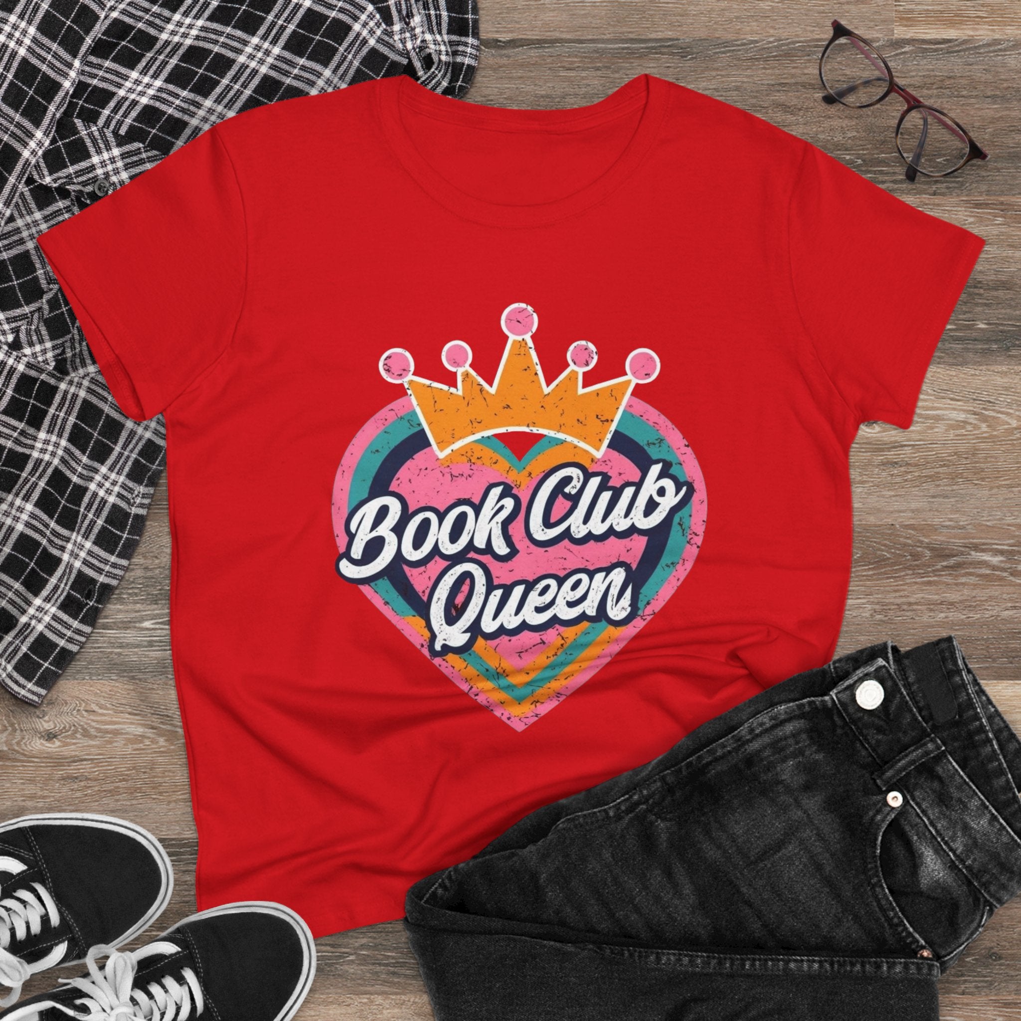 Book Club Queen Women's Tee - Perfect T-Shirt for Book Lovers, Great Gift for Readers, Cozy Casual Apparel, Ideal for Book Club [...]