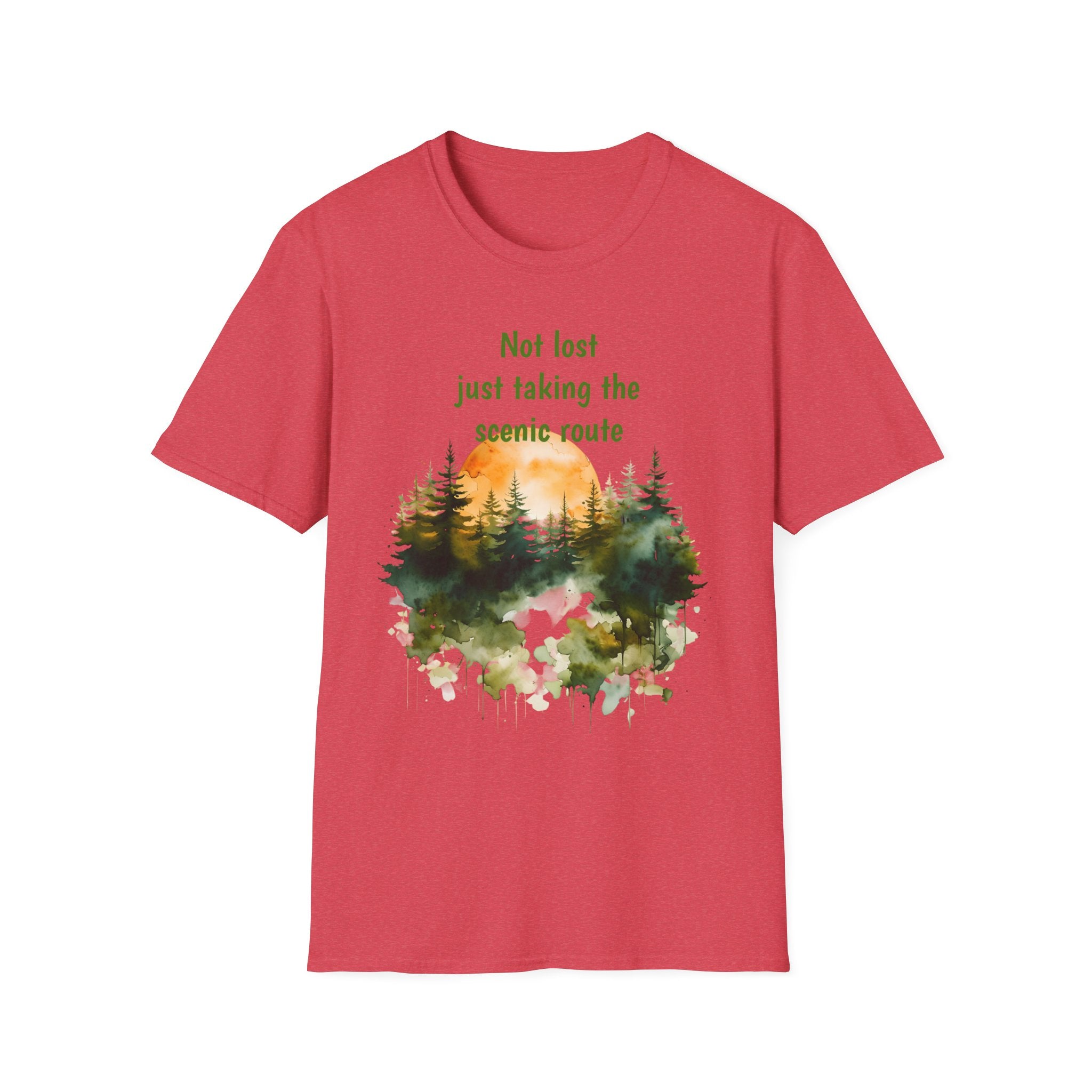 Not Lost just taking the scenic Rt Nature Lover Shirt, Unisex Scenic Route Tee, Adventure Apparel, Gift for Hikers, Outdoor Enthusiast Shirt