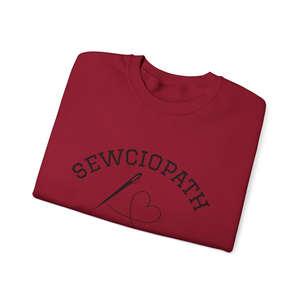 Funny Sewciopath Crewneck Sweatshirt sewing gift