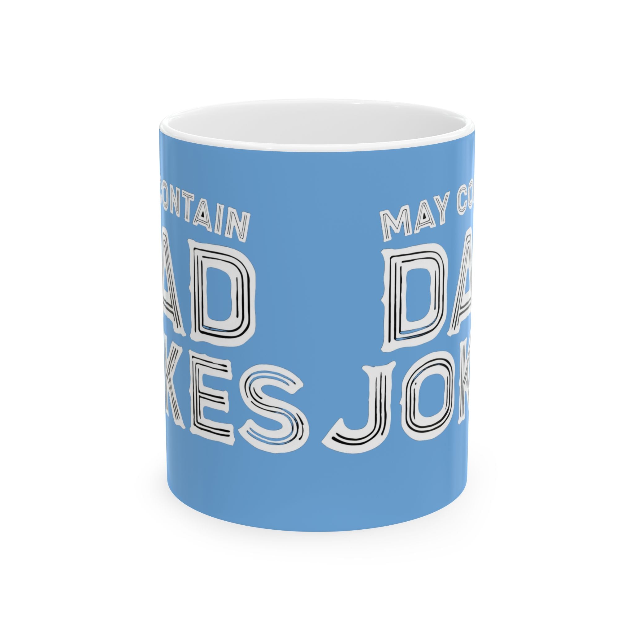 Dad Jokes Ceramic Mug - Funny Gift for Dad, Coffee Lover, Humor Lover, Birthday, Father's Day, Kitchen Decor, Gift Idea gifts for him