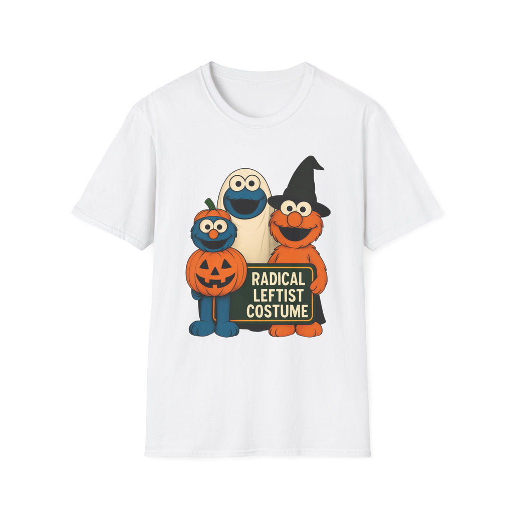 Radical Leftist Costume T-Shirt, Halloween gift Nostalgia Puppets Kindness Diversity Social Justice Anti-Trump Tee, Unisex Softstyle Top