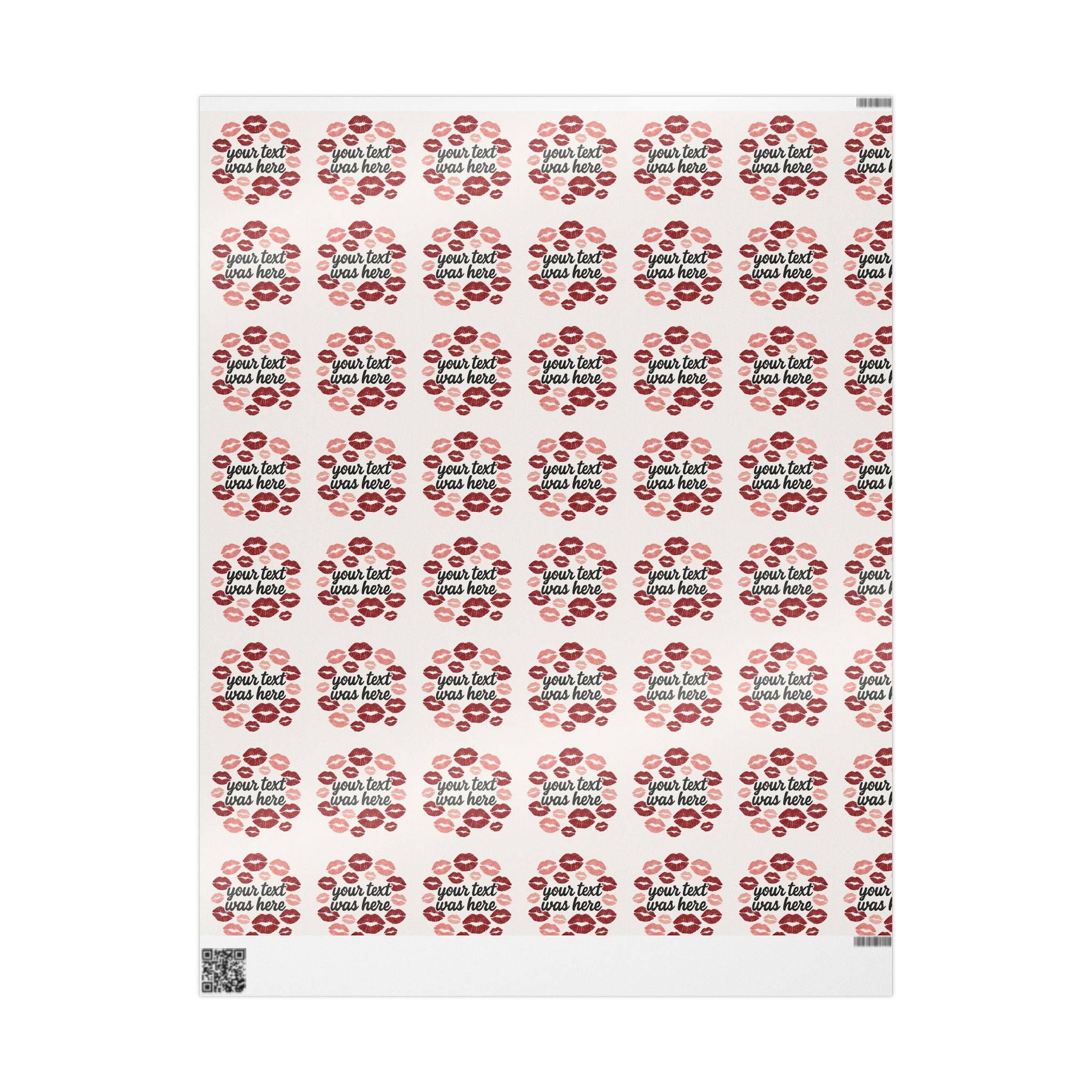 Personalized Any Name Kiss Print Wrapping Paper - Romantic Gift Wrap for Valentine's Day & Special Occasions grandparents aunts gifts for him