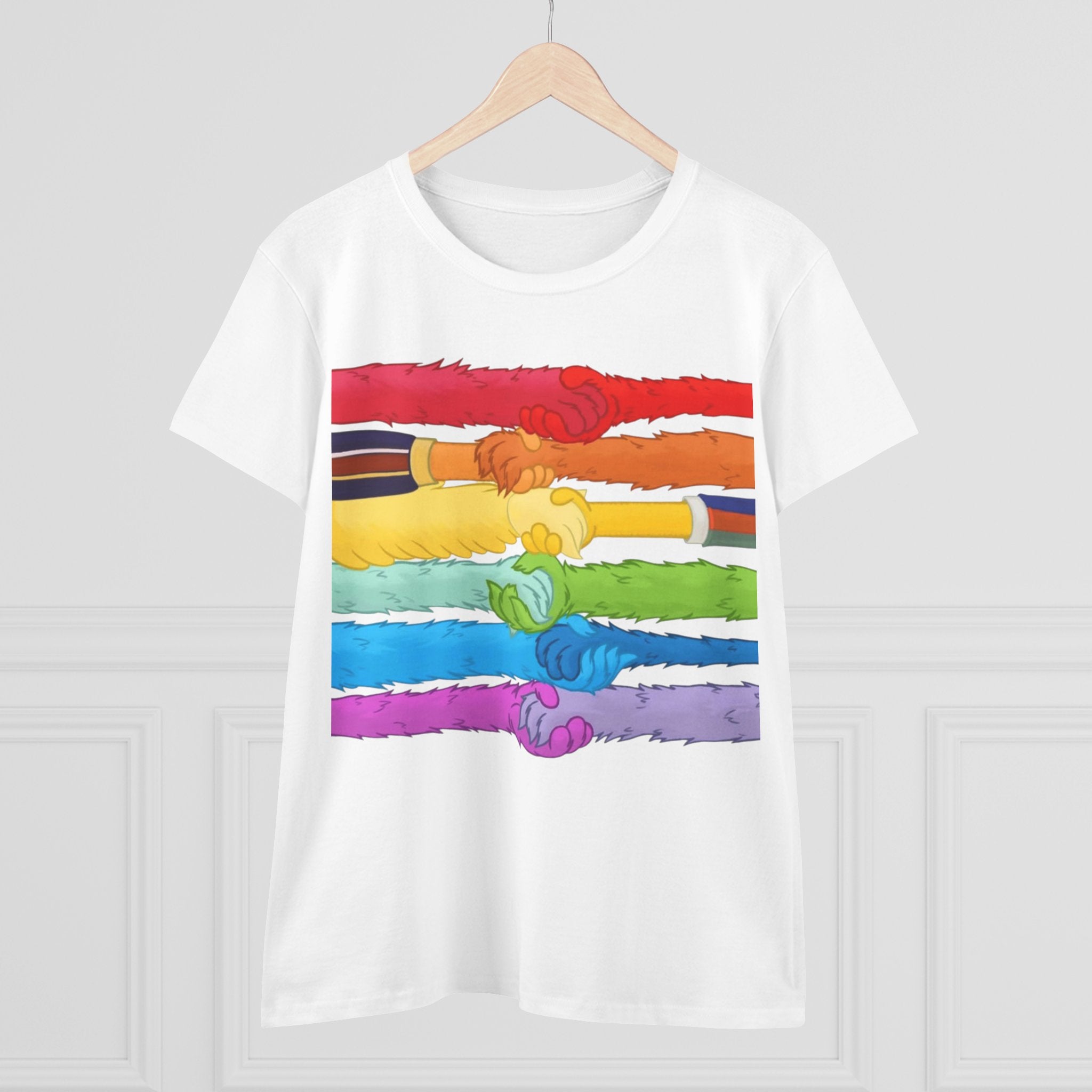Kindness and diversity count! Pride Unity Tee, LGBTQ+ Cotton T-Shirt for Celebrations, Rainbow Design, Equality Shirt,  anti Trump Wear
