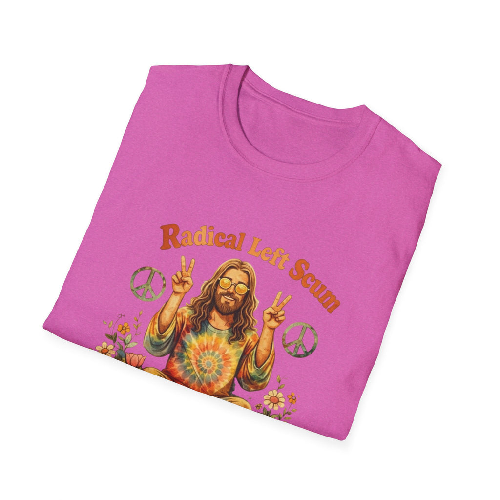 Radical Left Scum Hippie Peace Meditation T-Shirt
