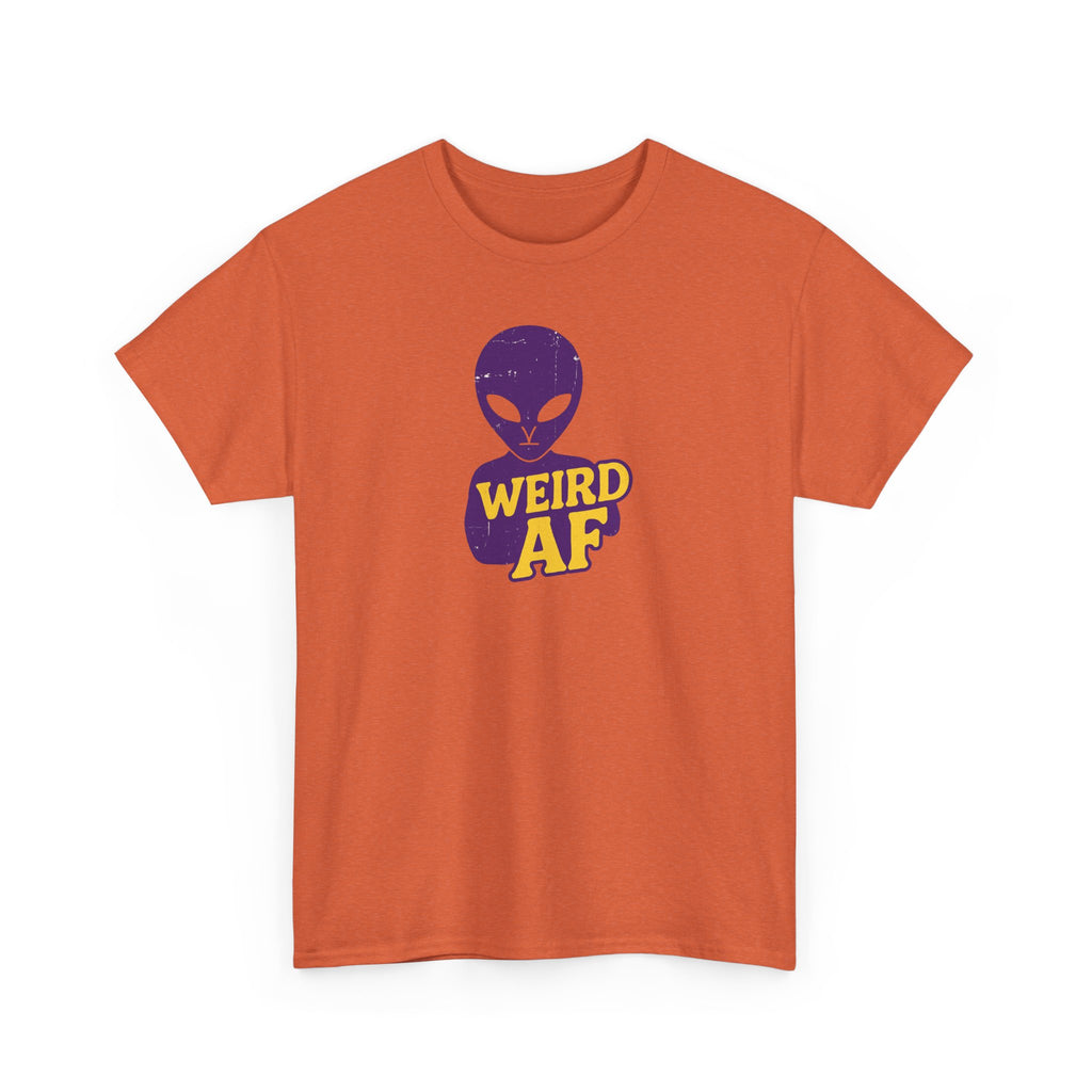 Weird AF Alien Tee, Unisex Graphic T-Shirt, Fun Casual Wear, Gift for Sci-Fi Lovers, Quirky Humor Apparel