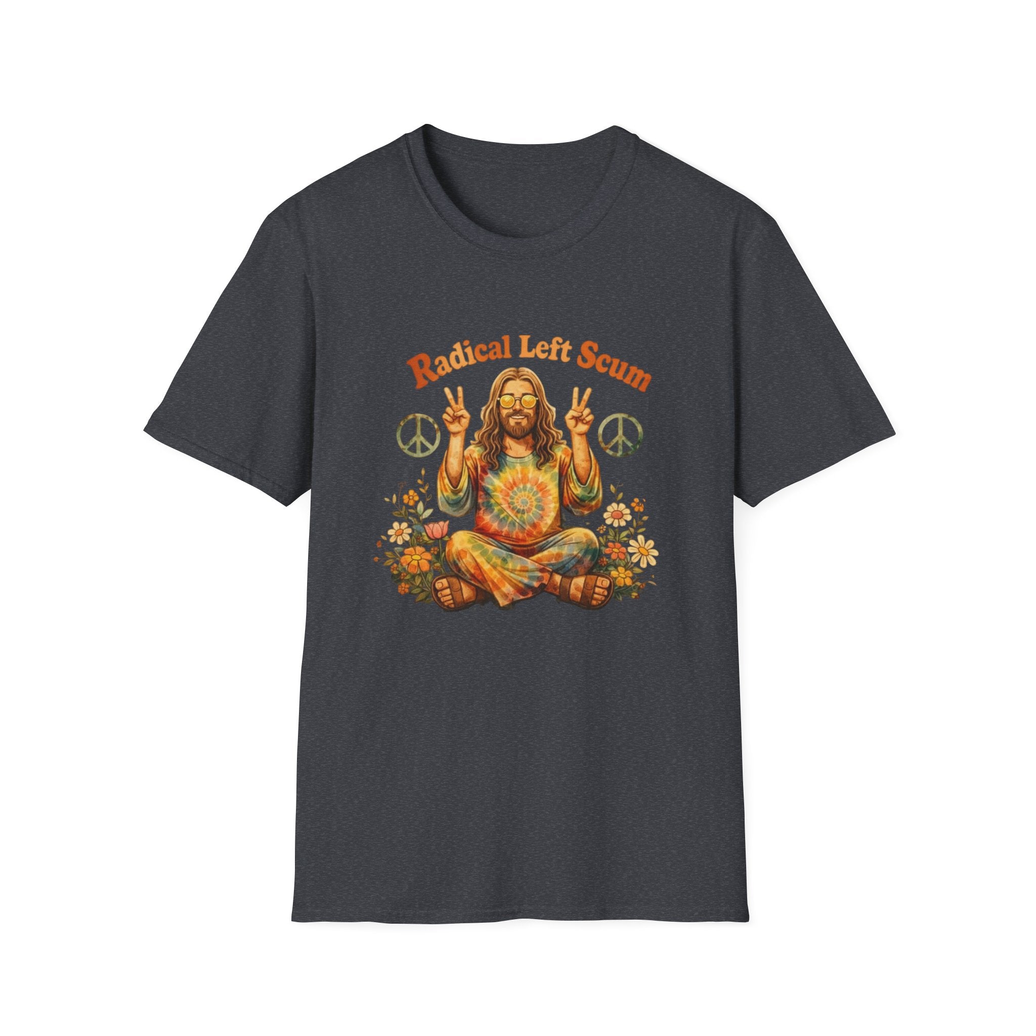 Radical Left Scum Hippie Peace Meditation T-Shirt