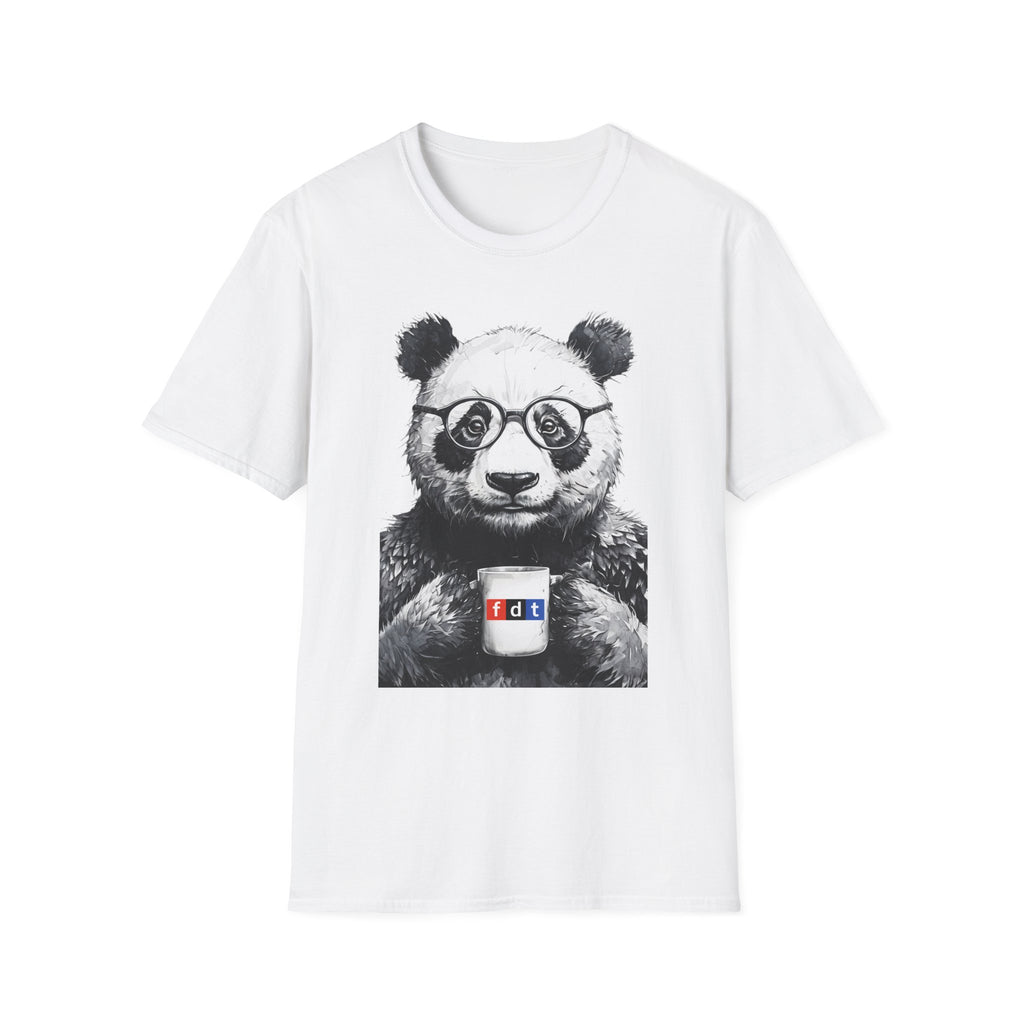 Social Justice Panda Coffee Protest FDT Unisex Softstyle T-Shirt, Anti Trump Activist Tee, Political Statement Shirt