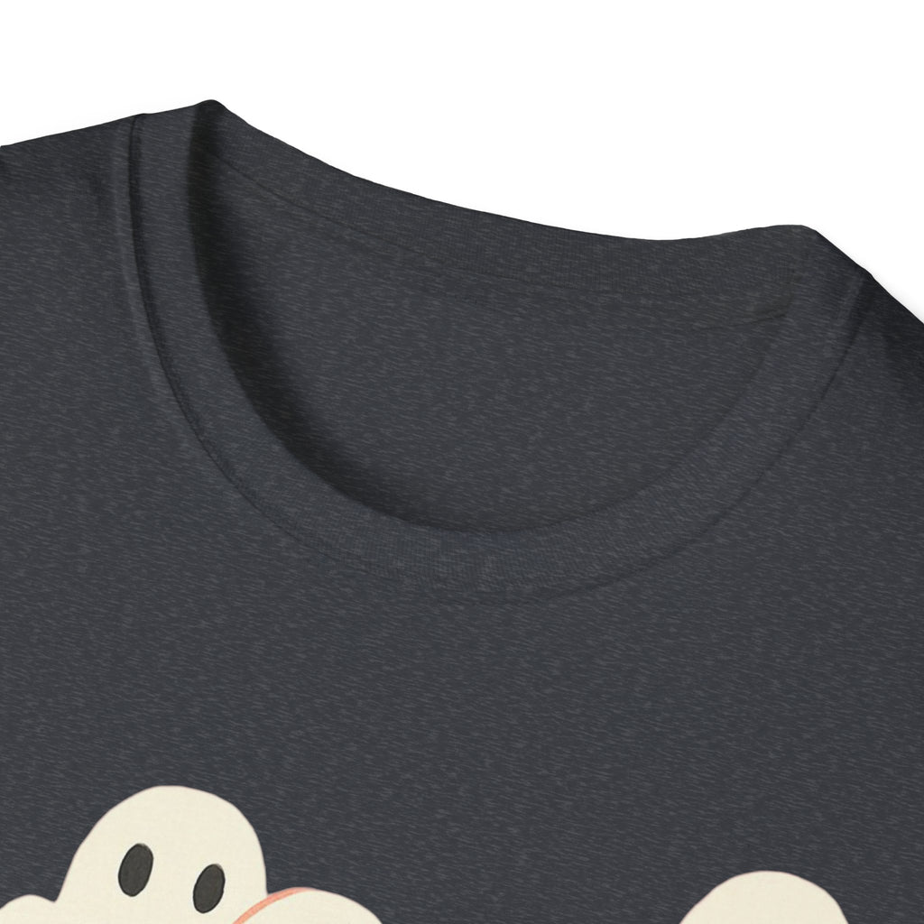 Ghost Spooky Cute Goth Halloween Unisex Softstyle T-Shirt, Halloween Shirt, Ghost Lover Gift, Halloween Costume, Halloween Party Tee, Gothic