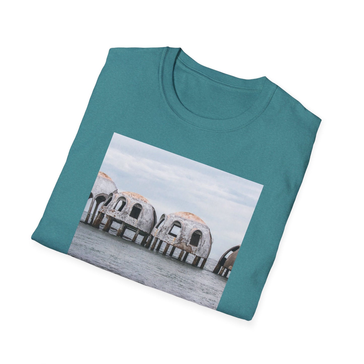 Cape Romano Dome Houses Marco Island Unisex Softstyle T-Shirt, Florida Vacation Beach Tee, Graphic Tee, Coastal Gift, Travel Shirt