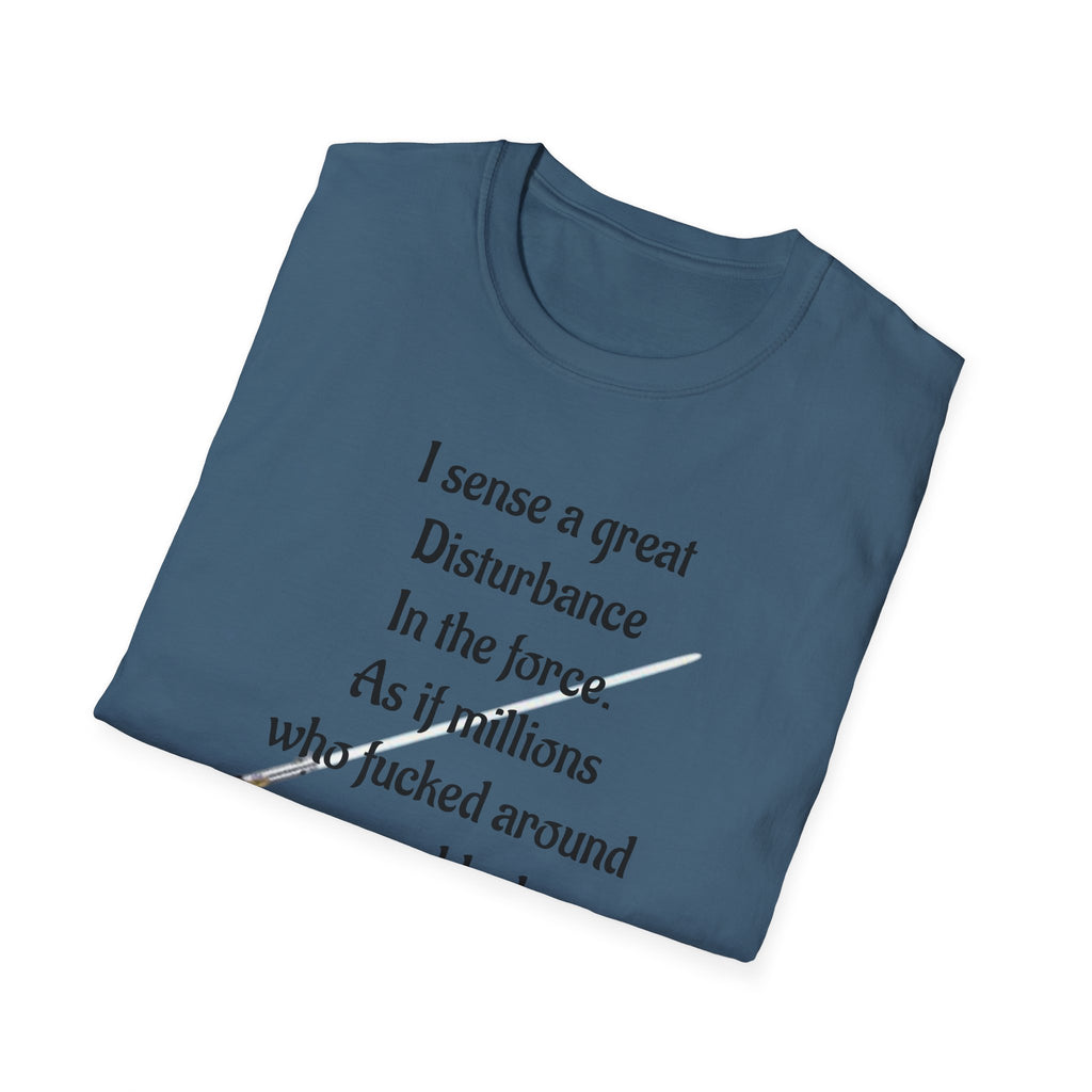 Star Wars FAFO Anti Trump Unisex Softstyle T-Shirt, Disturbance in the Force Tee, Bad Karma Shirt, Political Statement Top