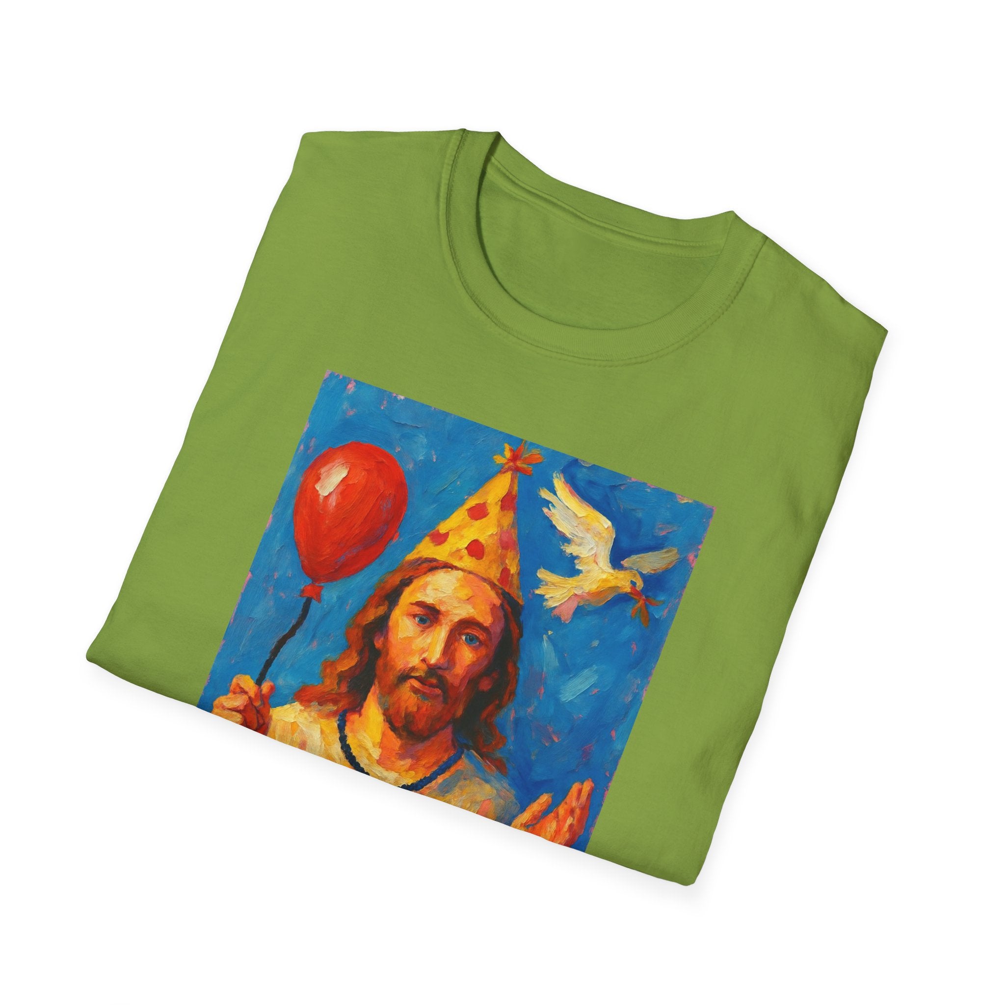 Vintage Religious Icon Birthday Boy T-Shirt Go Jesus, it’s your birthday!