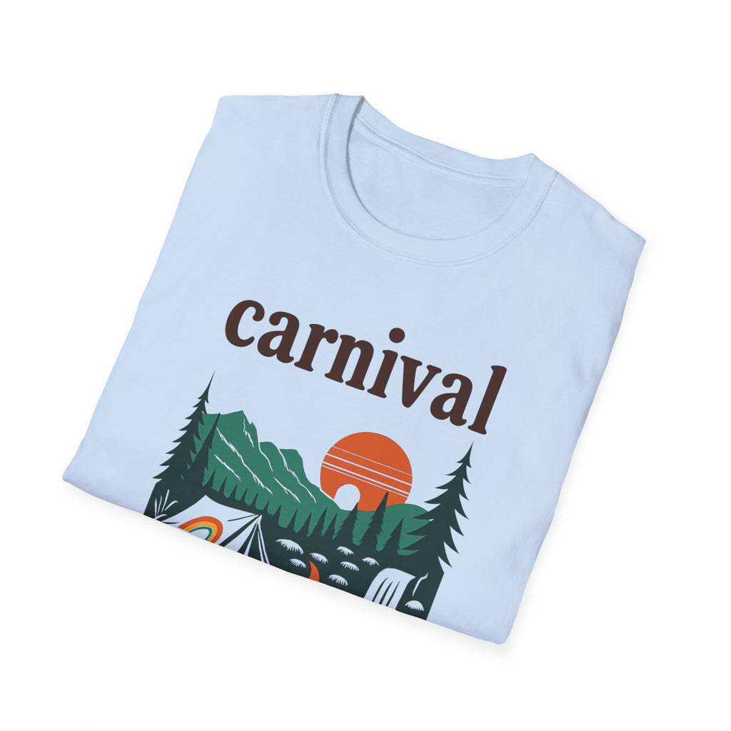 ProvinceTown maCarnival Graphic T-Shirt, Vintage Camping Tee, Unisex Softstyle Shirt, Festival , Summer Adventure Wear, Gift for Travelers