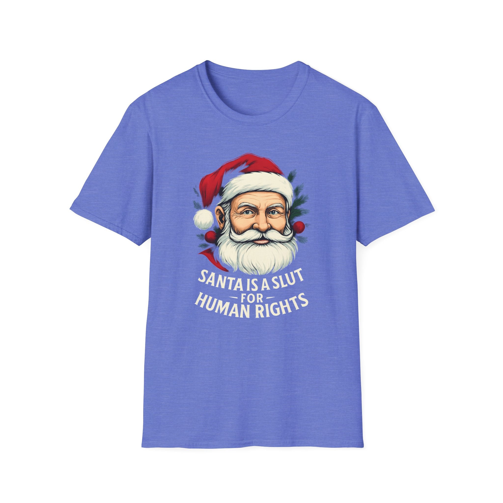 Political Santa loves Human Rights Unisex T-Shirt Christmas gift