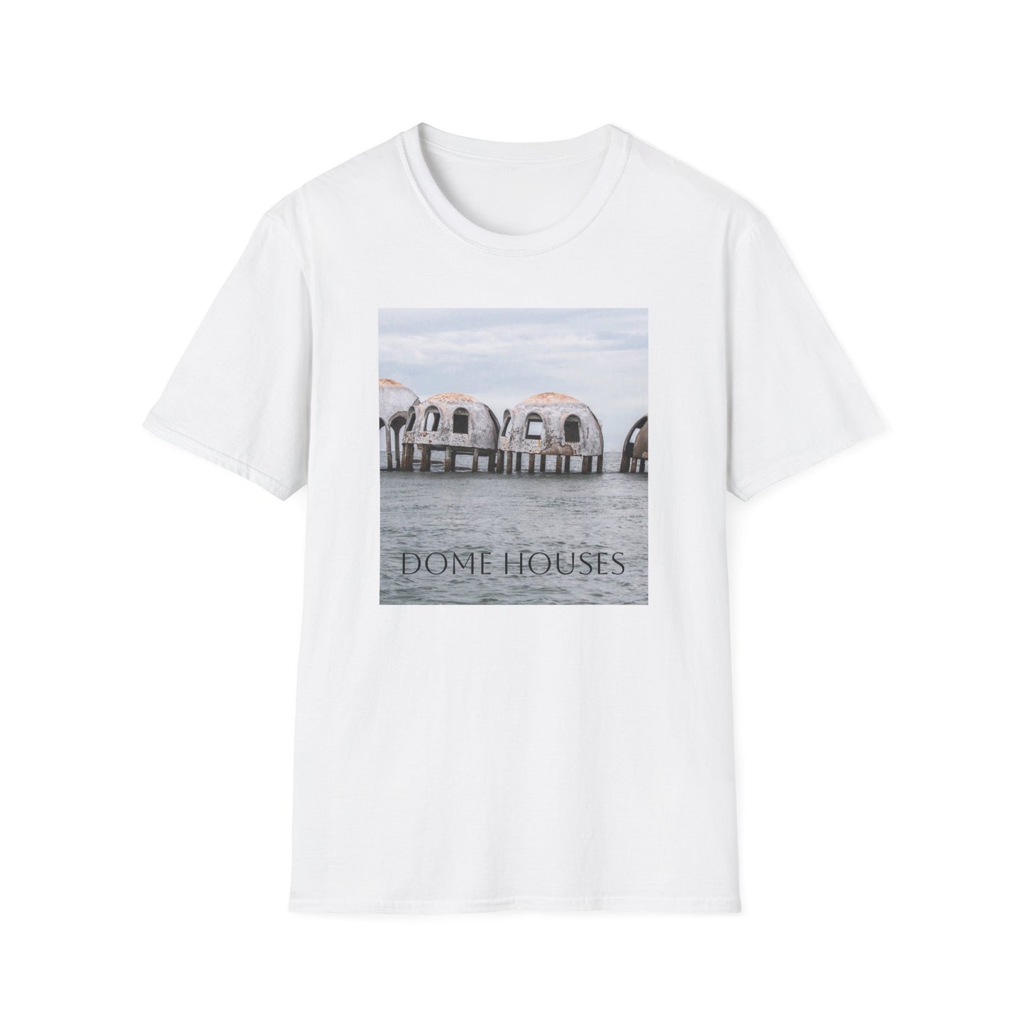 Cape Romano Dome Houses Marco Island Unisex Softstyle T-Shirt, Florida Vacation Beach Tee, Graphic Tee, Coastal Gift, Travel Shirt