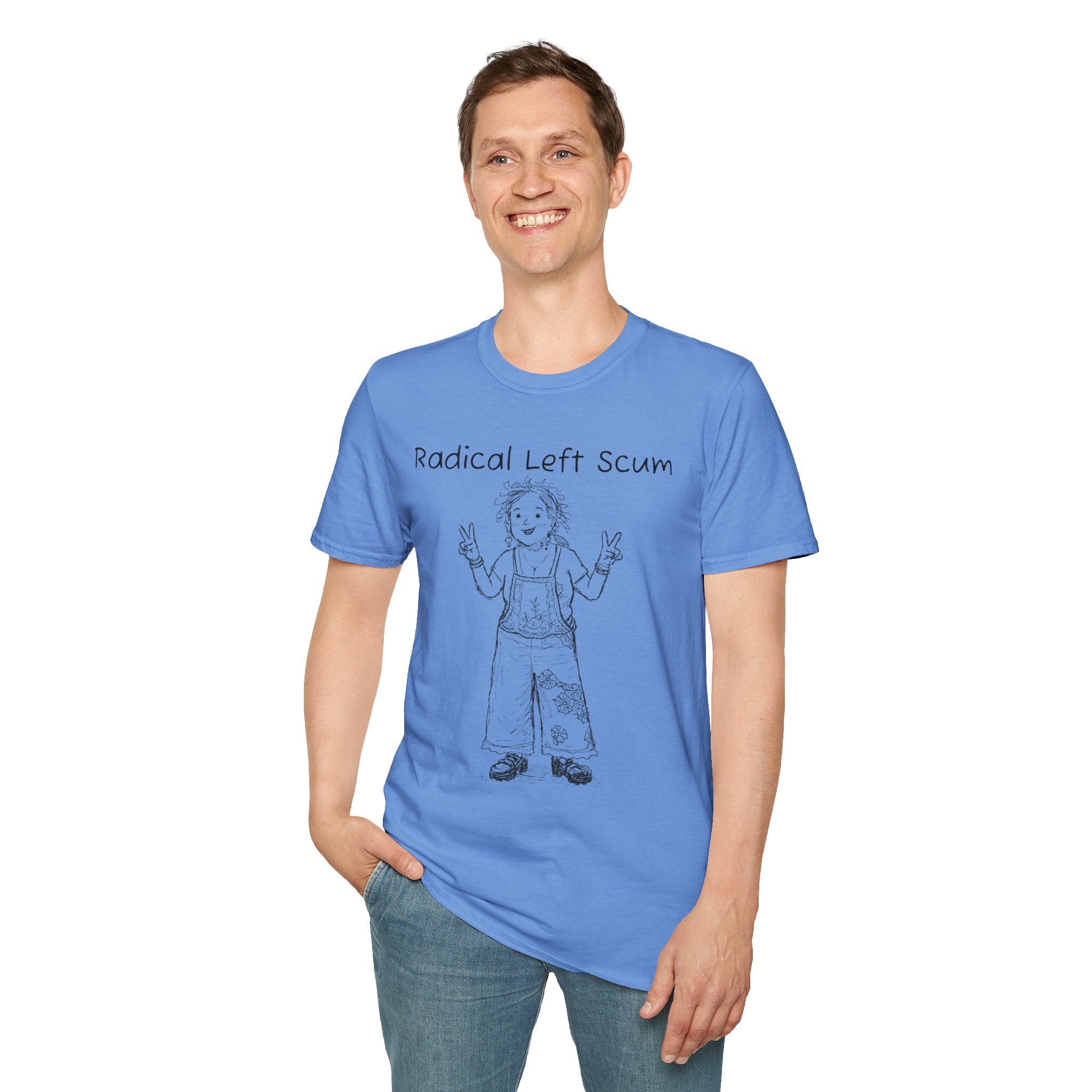 Radical Left Scum T-Shirt — Provocative Political Graphic Tee Anti Trump Streetwear