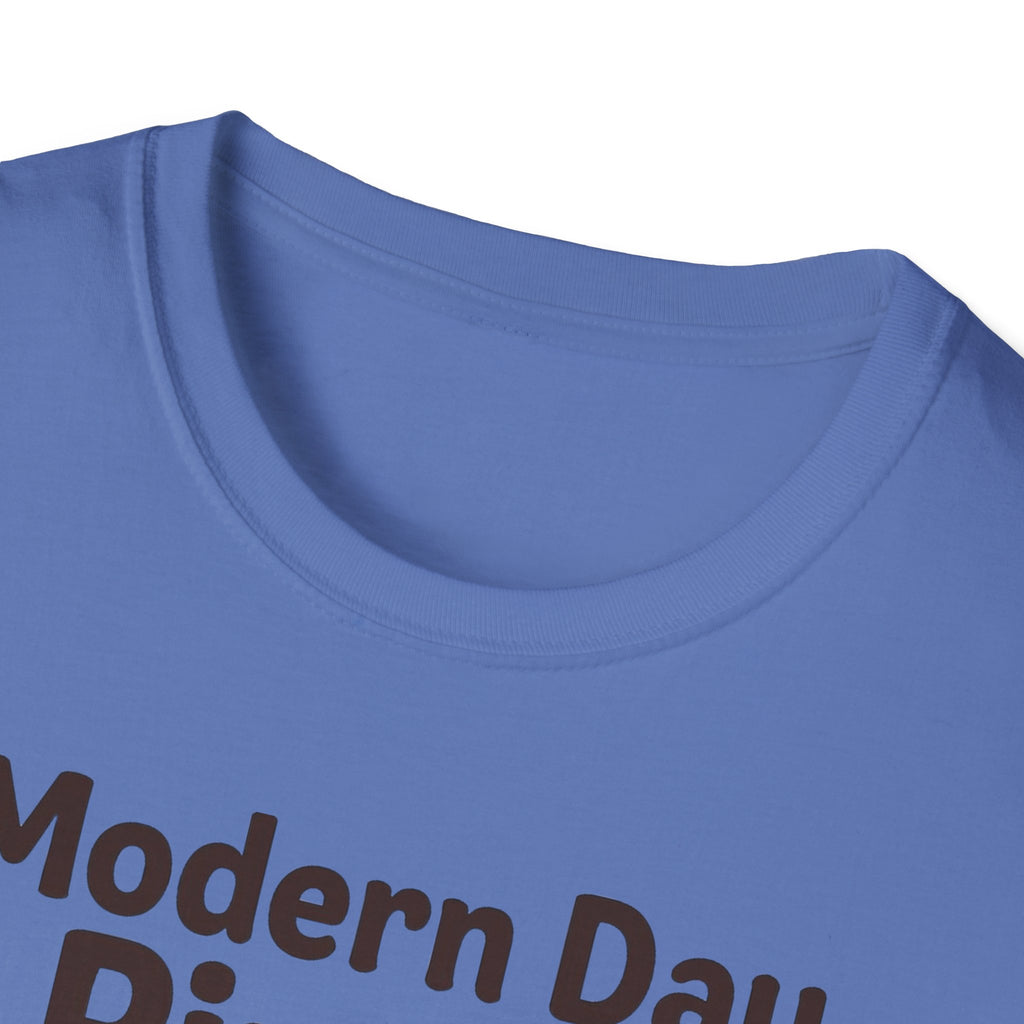 Modern Day Pirate Metal Detector T-Shirt, Relic Coin History Tee, Unisex Softstyle Top, Treasure Hunter Gift, Pirate Lover Shirt