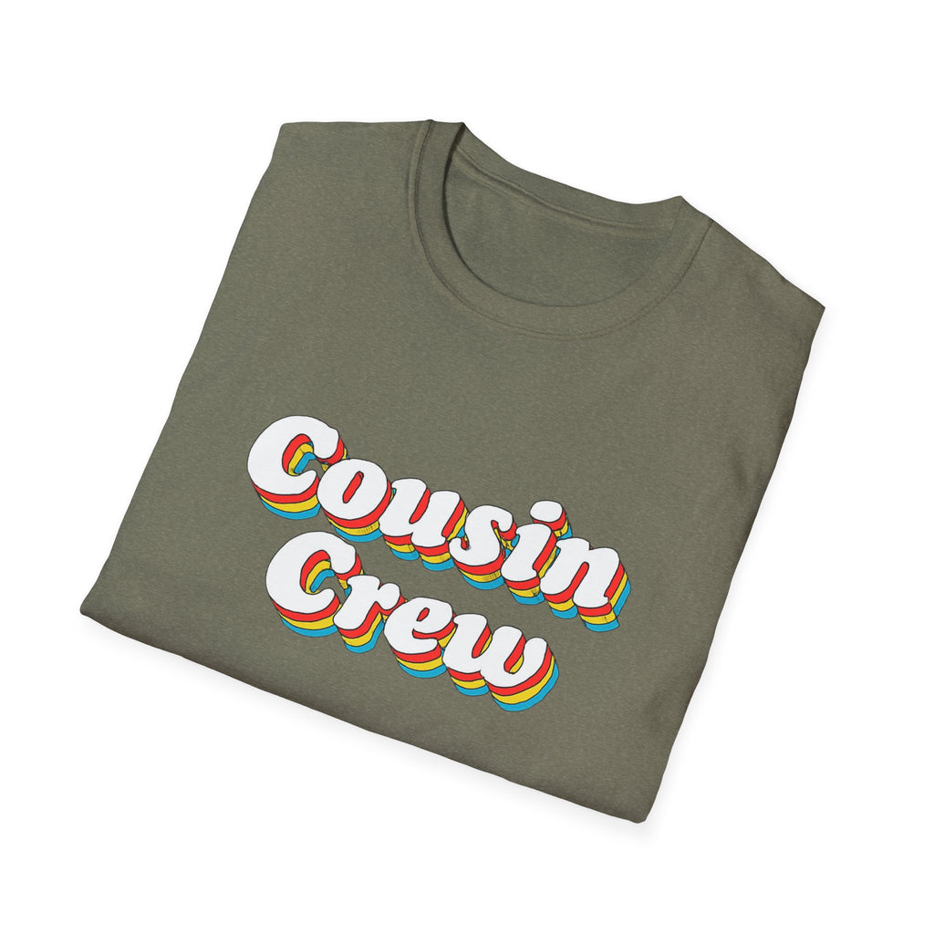 Cousin Crew Unisex T-Shirt - Family Reunion Shirt, Christmas photo gift shirt retro vibe