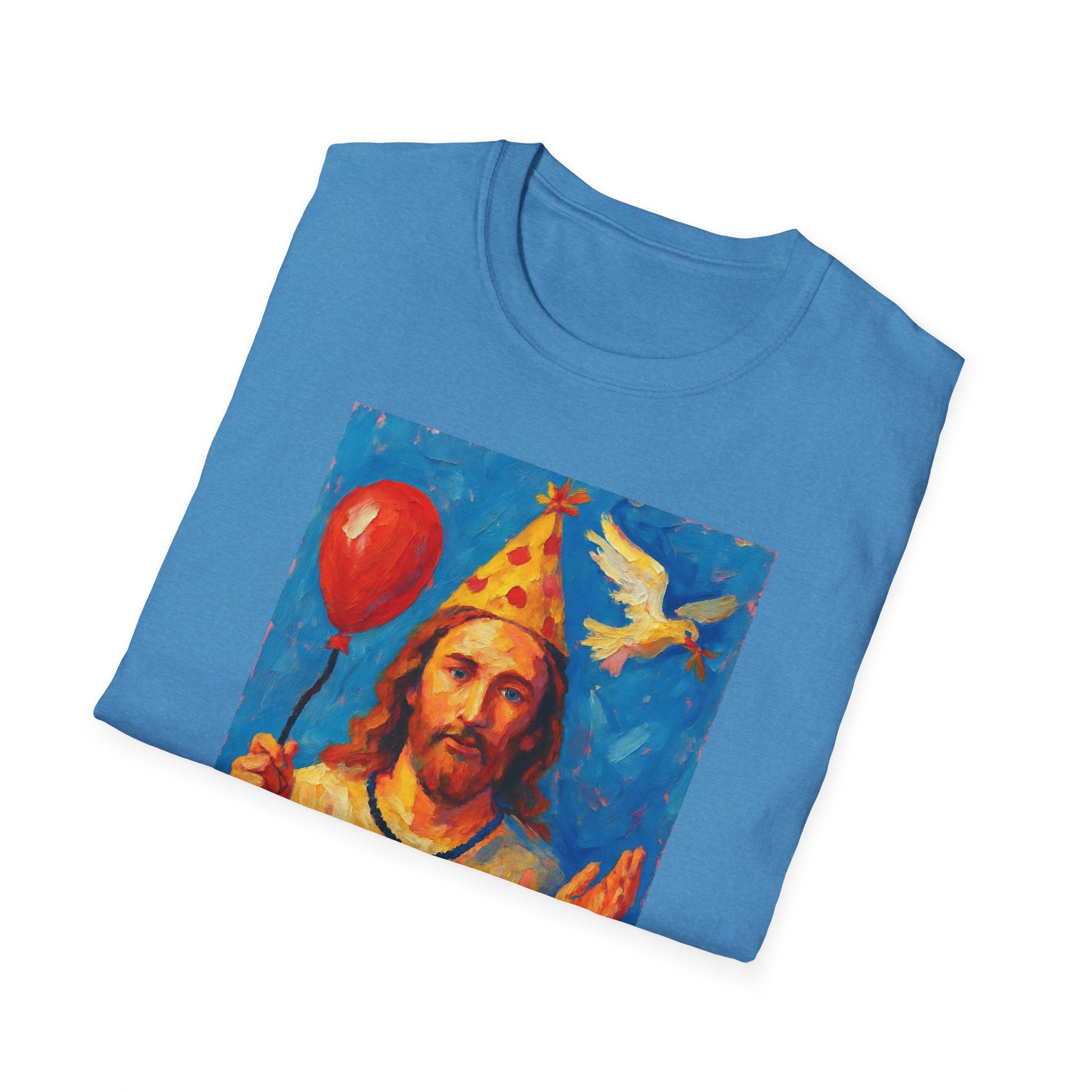 Vintage Religious Icon Birthday Boy T-Shirt Go Jesus, it’s your birthday!
