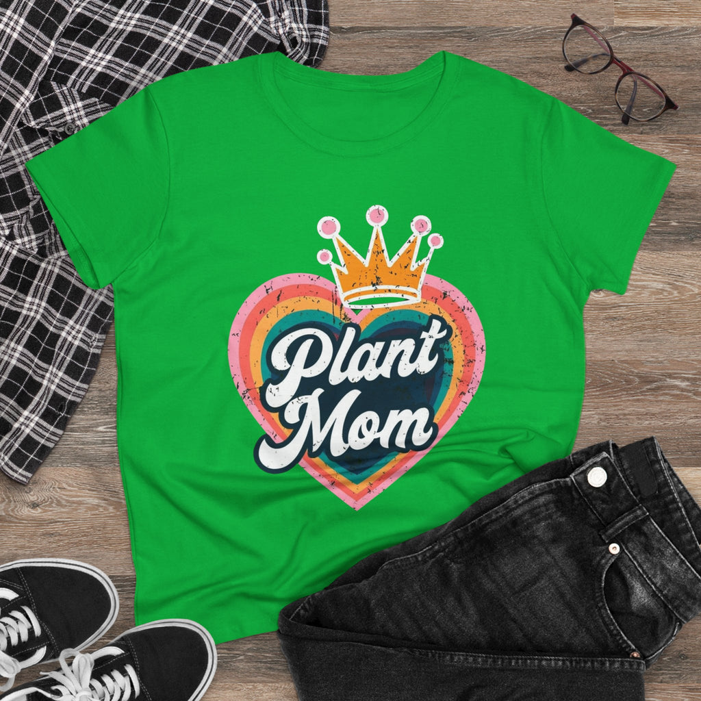 Plant Mom Cotton Tee - Perfect Gift for Plant Lovers, Women's Graphic Shirt, Casual Wear, Eco-Friendly Fashion, Birthday Gift garden