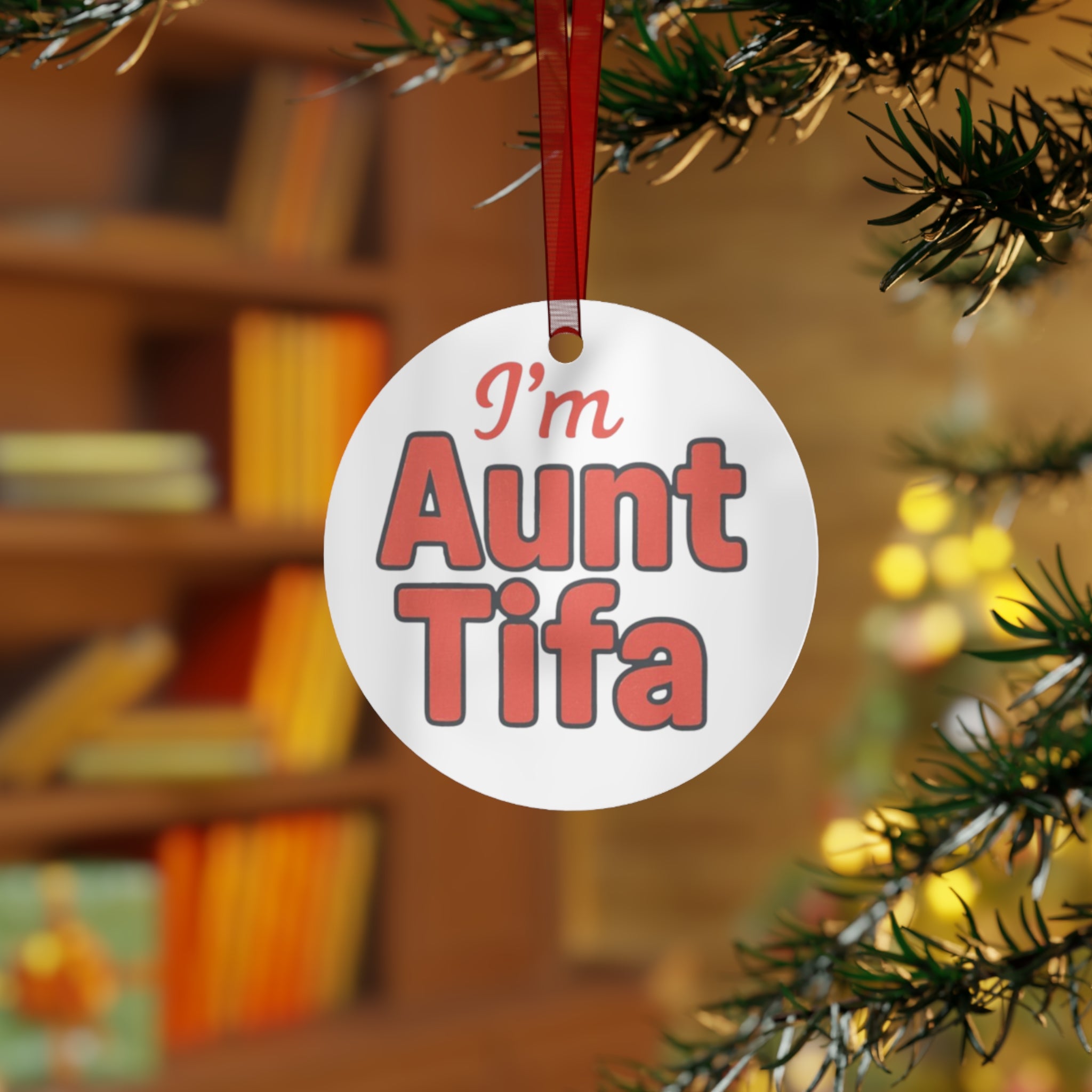 Ornament Set - Aunt Tifa Holiday Decor Anti Trump Antifa