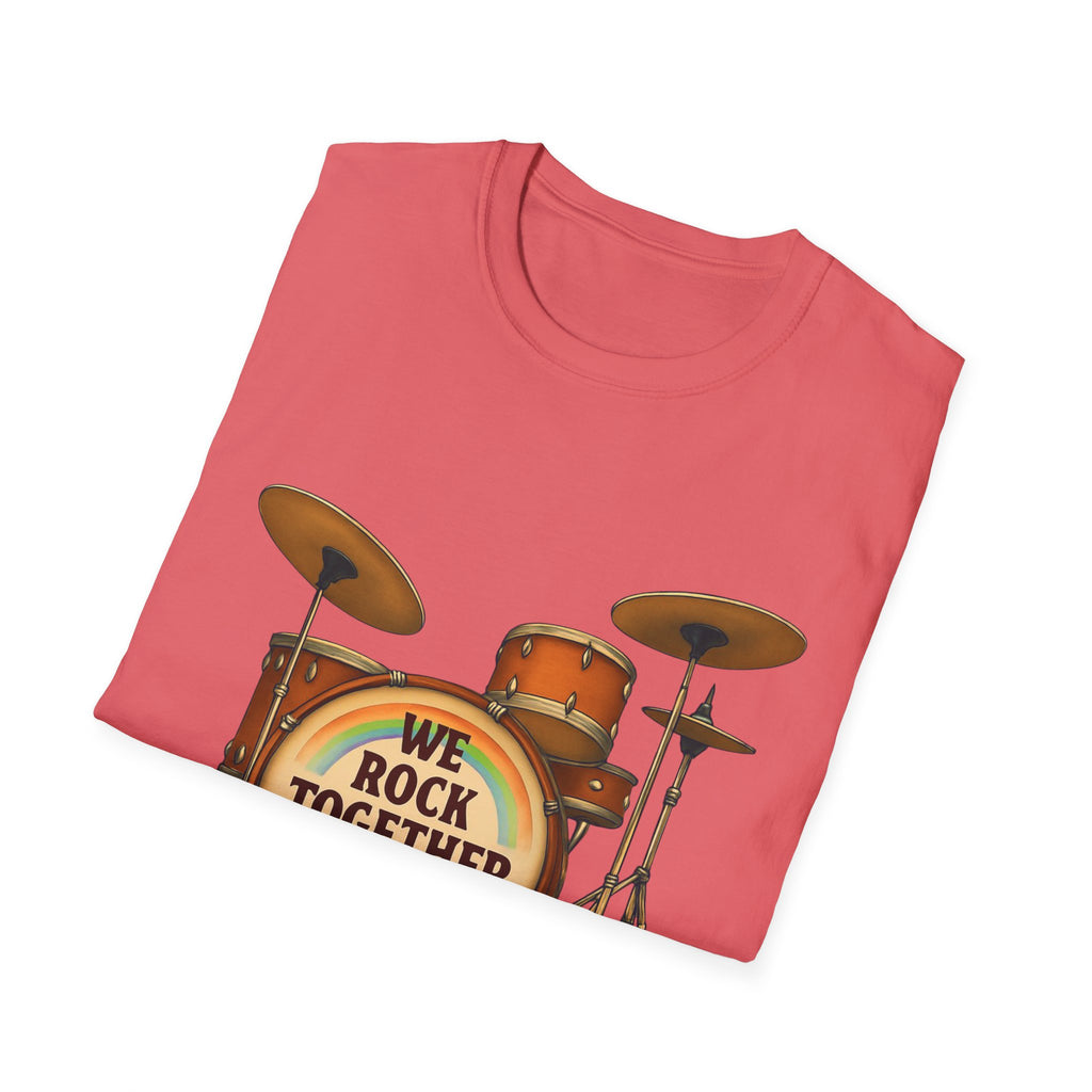 We rock together Equal Rights Political Unisex Tee, LGBTQ Pride Shirt, Protest Rainbow Tee, Liberal Activist Shirt LGBTQ Rights Advocate Top