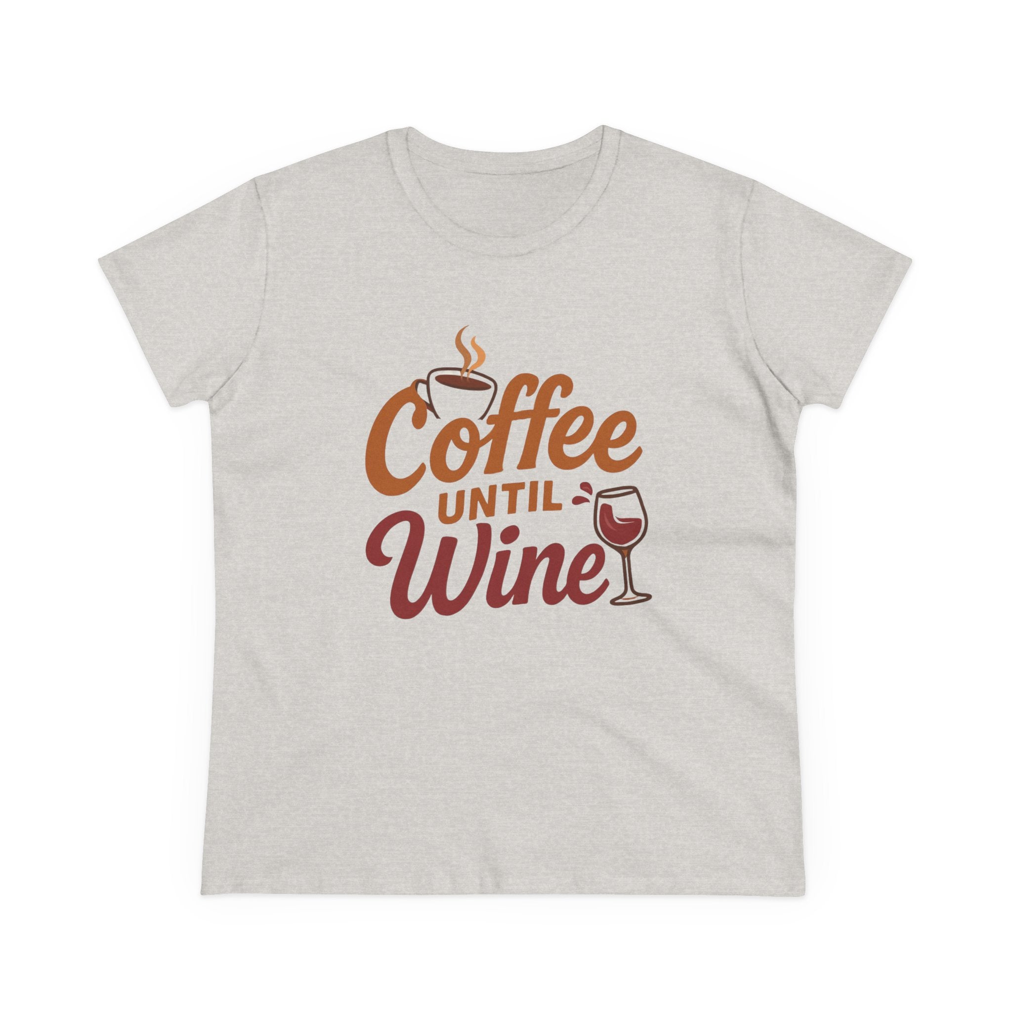 Coffee until wine tshirt coffee lovers wine lovers gift for her cozy, Women's Tee, Graphic Tee, Coffee Shirt, Wine Shirt, Funny Shirt