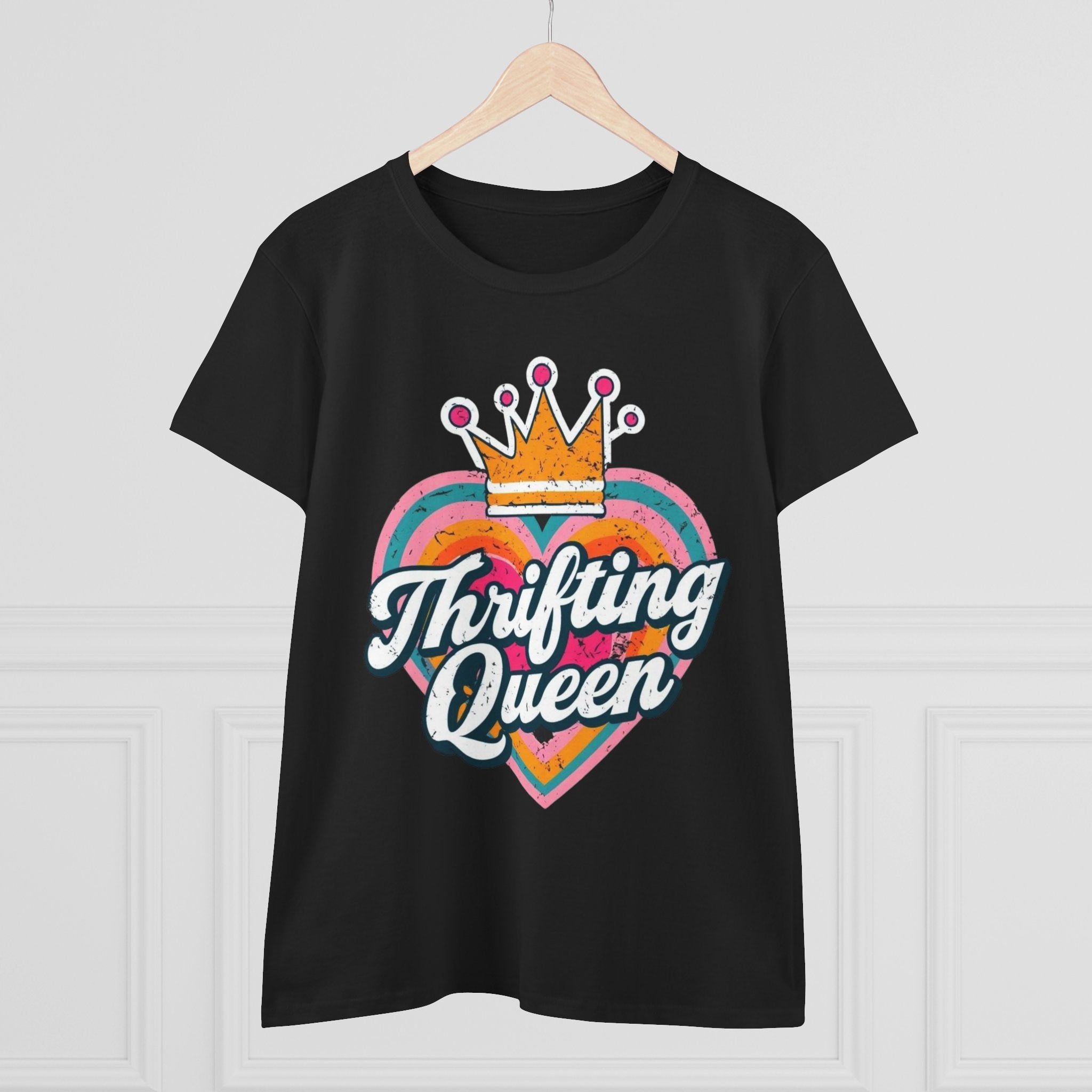 T-Shirt, Thrifting Queen, Upcycle, Recycle, Reuse, Vintage, Women's Tee Shirt