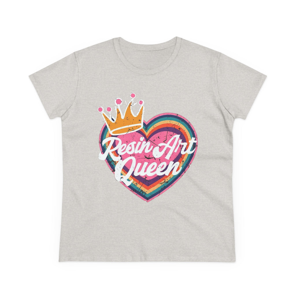 Resin Art Queen Tee - Fun, Colorful Cotton Shirt for Art Lovers, Gifts, Festivals, Home Parties, Creative Outfits